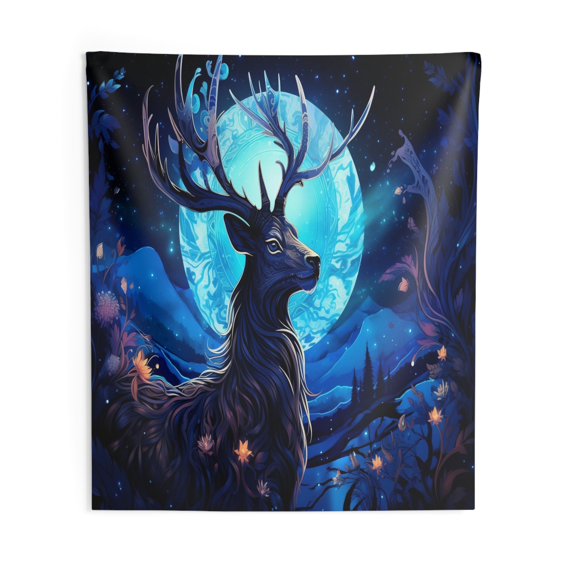 Lunar Majesty Deer Hanging Wall Tapestries MysMuse - Premium Home Decor from Printify - Just $25.99! Shop now at Mysterious Muse