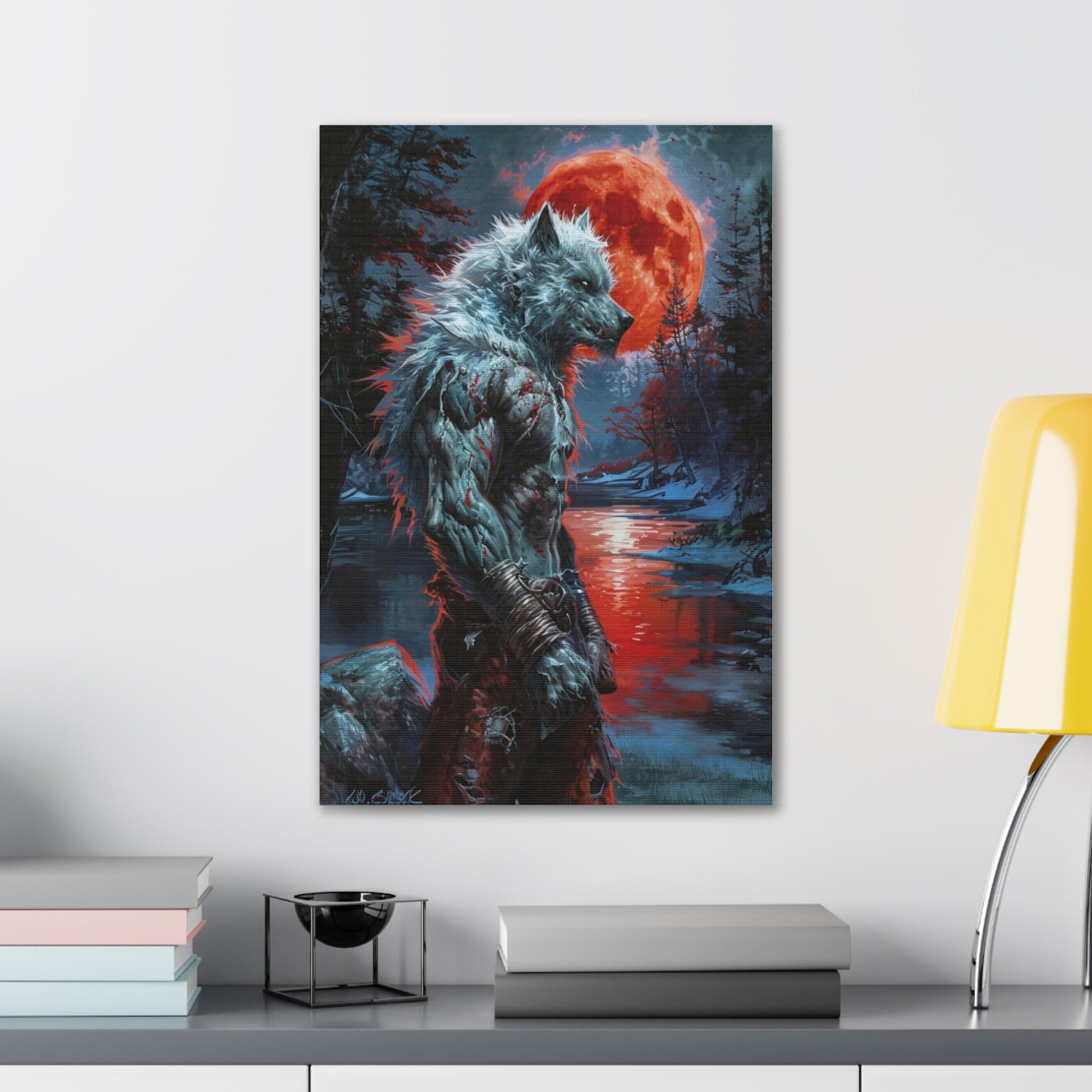 Blood Moon Lycanthrope Canvas Gallery Wraps MysMuse - Premium Canvas Gallery Wraps from MysMuse - Just $16.99! Shop now at Mysterious Muse