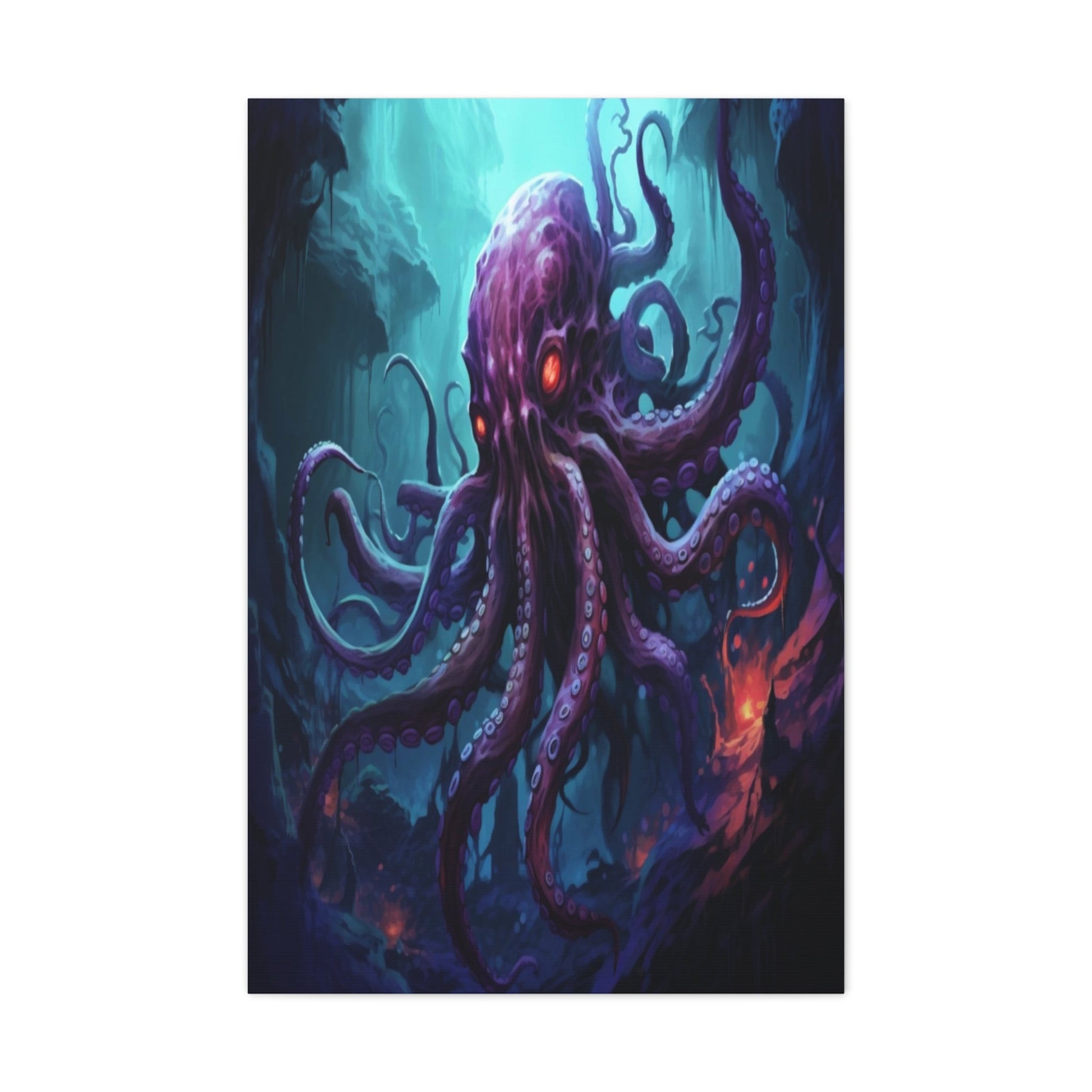 Abyssal Kraken Canvas Gallery Wraps MysMuse - Premium Canvas from Printify - Just $16.99! Shop now at Mysterious Muse