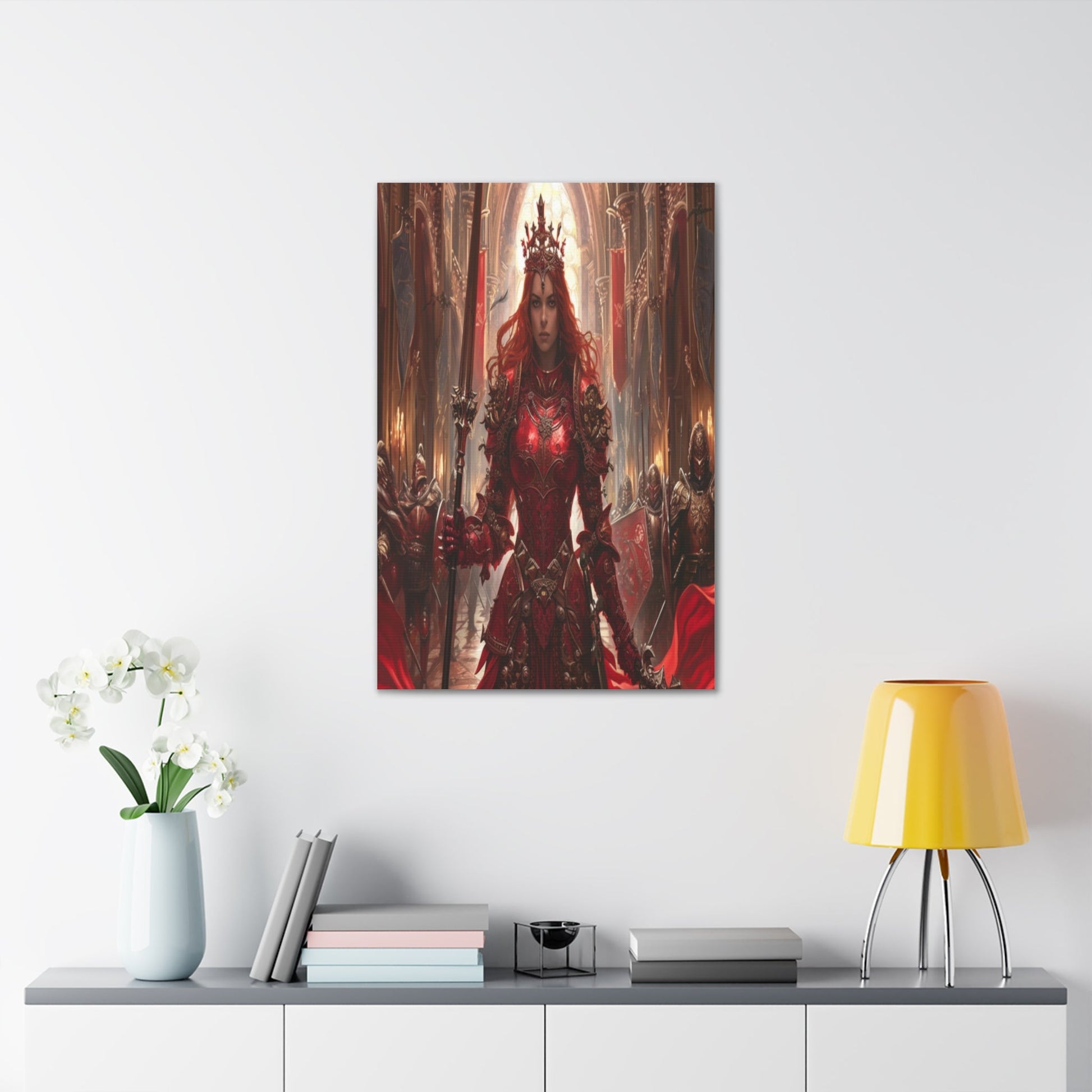 Crimson Valkyrie Queen Canvas Gallery Wraps MysMuse - Premium Canvas Gallery Wraps from MysMuse - Just $16.99! Shop now at Mysterious Muse