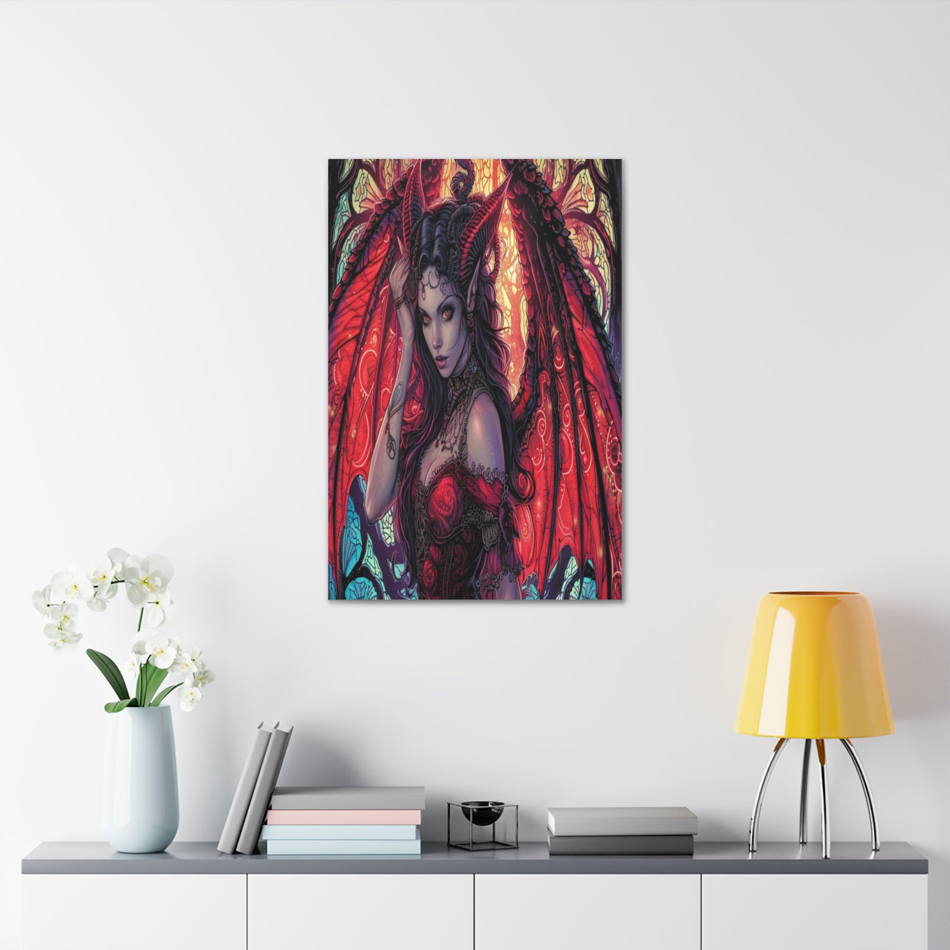 Scarlet Succubus Canvas Gallery Wraps MysMuse - Premium Canvas from Printify - Just $16.99! Shop now at Mysterious Muse