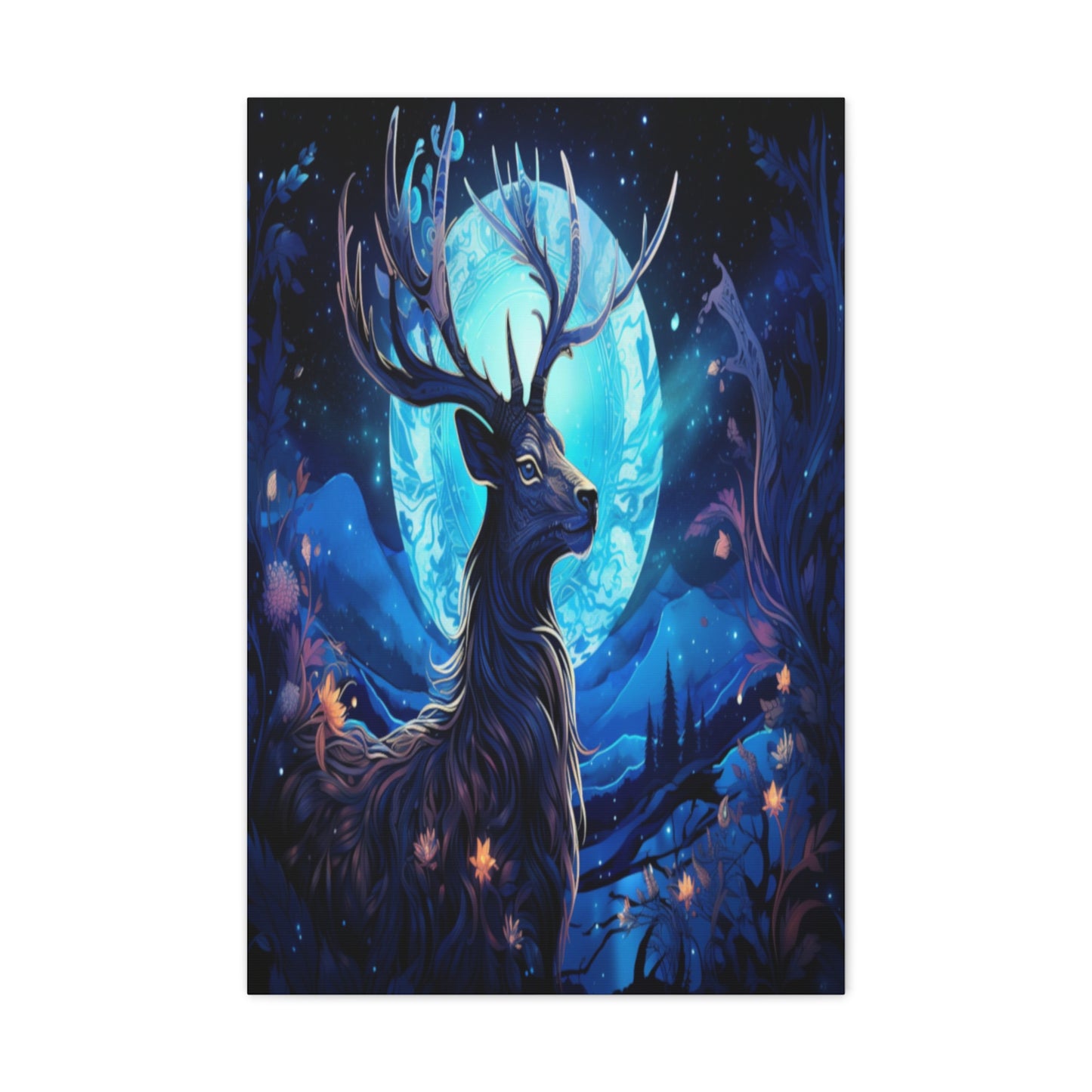 Lunar Majesty Deer Canvas Gallery Wraps MysMuse - Premium Canvas from Printify - Just $16.99! Shop now at Mysterious Muse
