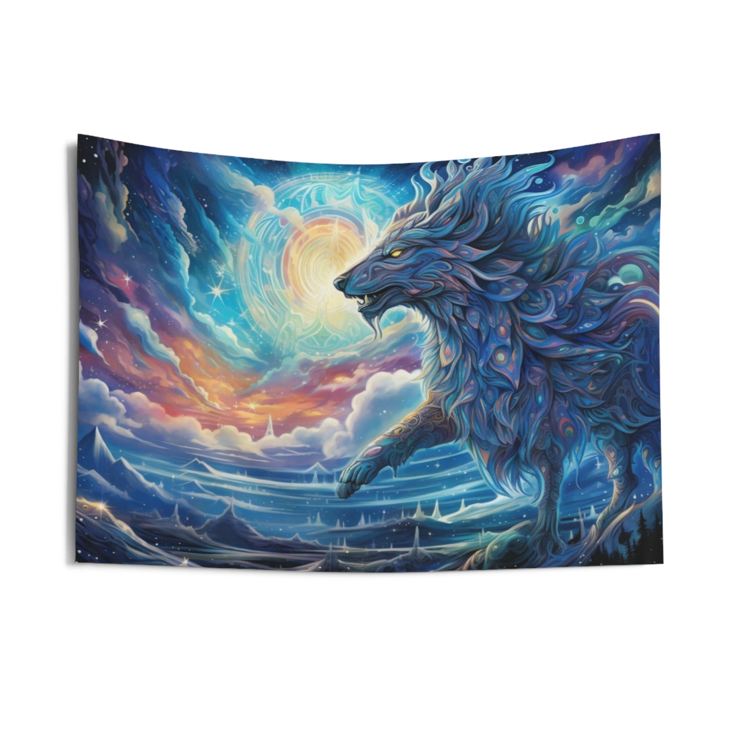 Cosmic Wolf Hanging Wall Tapestries MysMuse - Premium Home Decor from Printify - Just $25.99! Shop now at Mysterious Muse