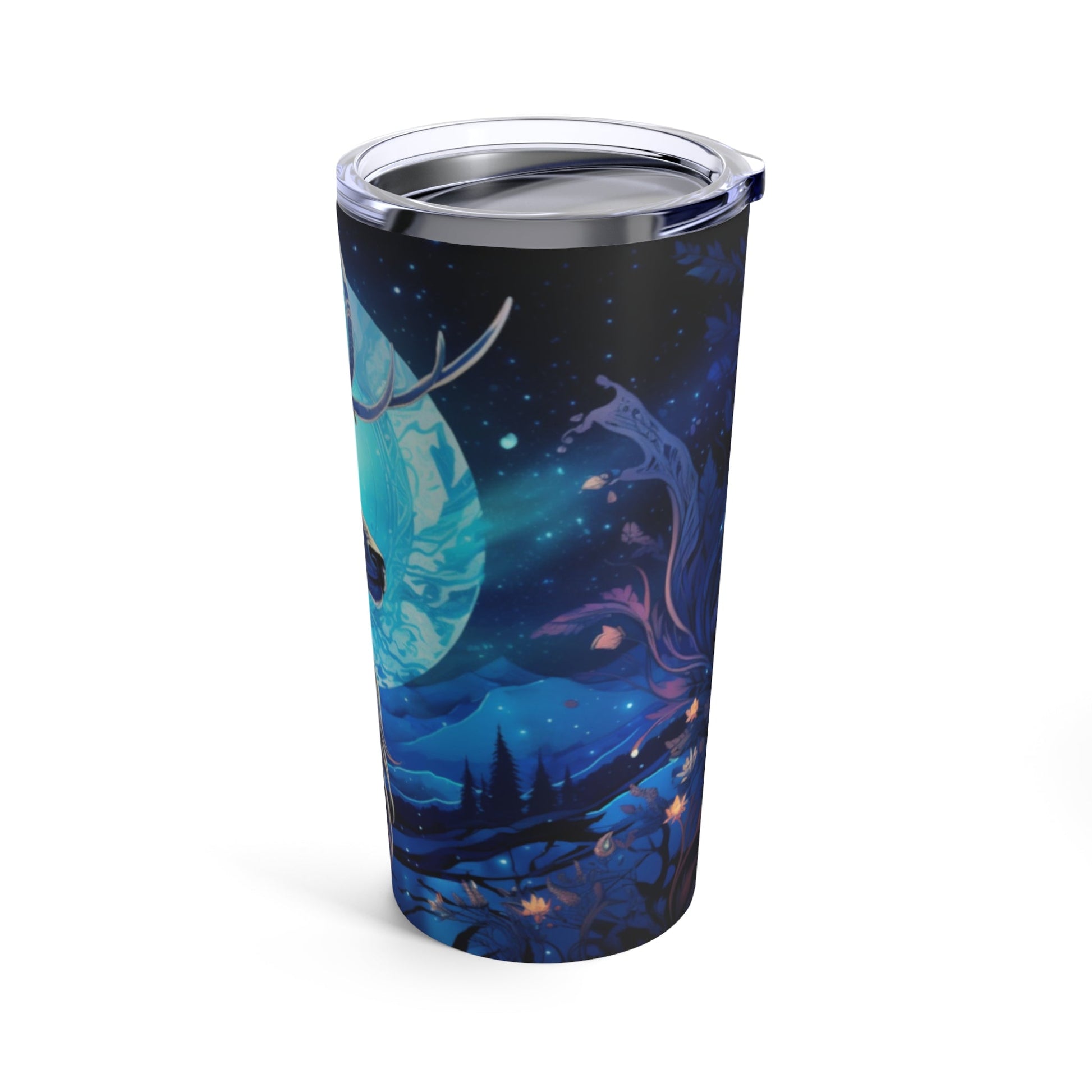 Lunar Majesty Deer Steel Tumbler Drinkware MysMuse - Premium Tumbler from MysMuse - Just $37.95! Shop now at Mysterious Muse