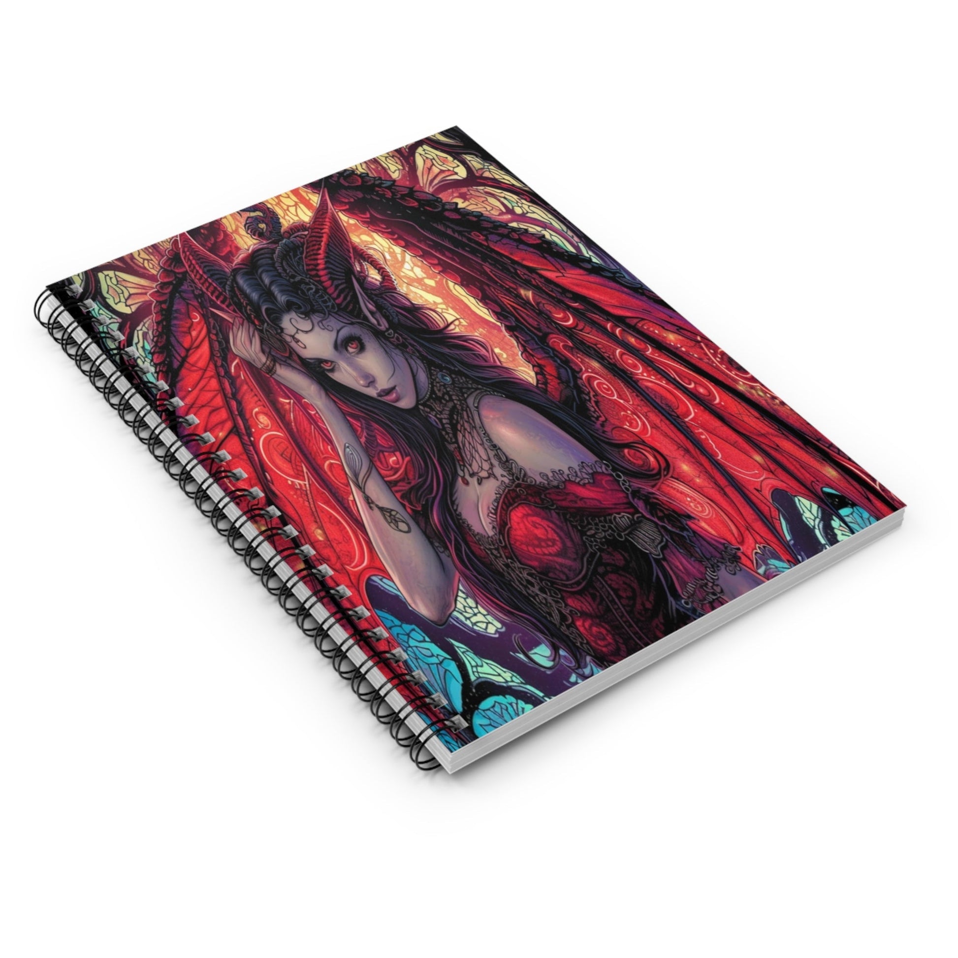 Scarlet Succubus Spiral Notebook MysMuse - Premium Spiral Notebook from MysMuse - Just $14.99! Shop now at Mysterious Muse
