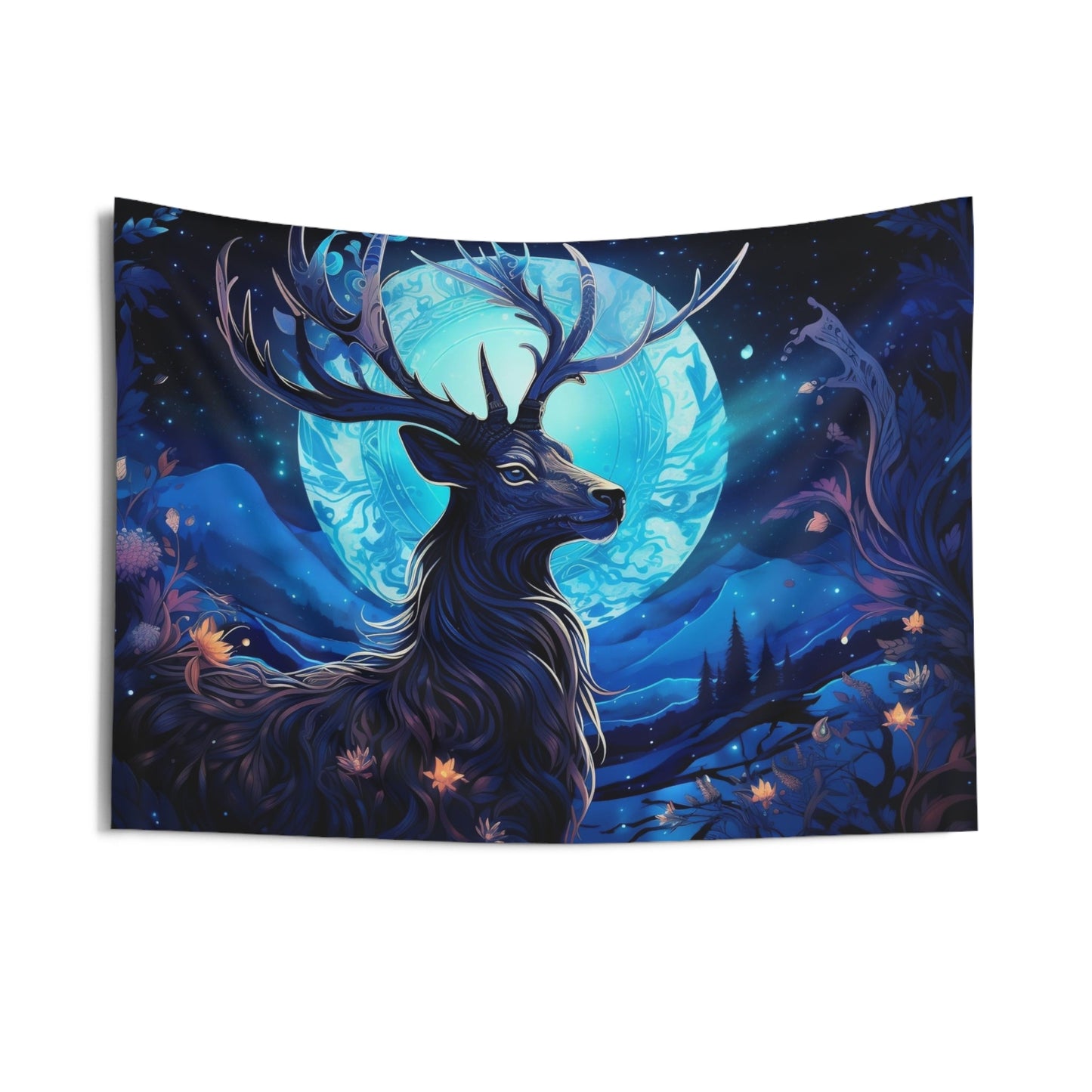 Lunar Majesty Deer Hanging Wall Tapestries MysMuse - Premium Hanging Wall Tapestries from MysMuse - Just $25.99! Shop now at Mysterious Muse