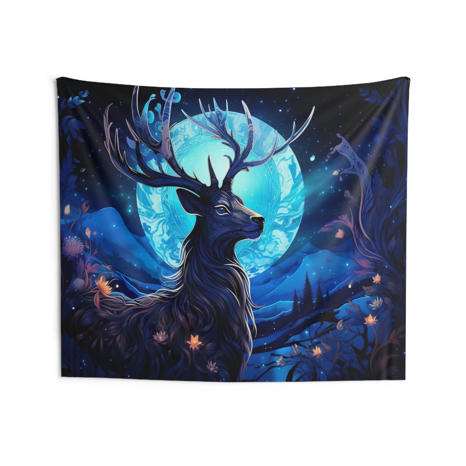 Lunar Majesty Deer Hanging Wall Tapestries MysMuse - Premium Home Decor from Printify - Just $25.99! Shop now at Mysterious Muse