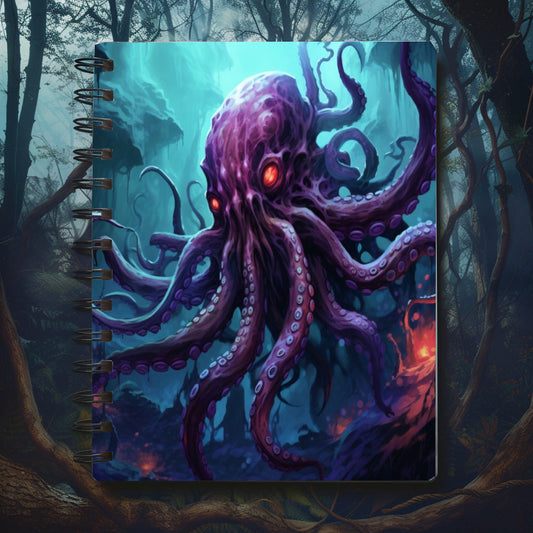 Abyssal Kraken Spiral Notebook MysMuse - Premium Spiral Notebook from MysMuse - Just $14.99! Shop now at Mysterious Muse