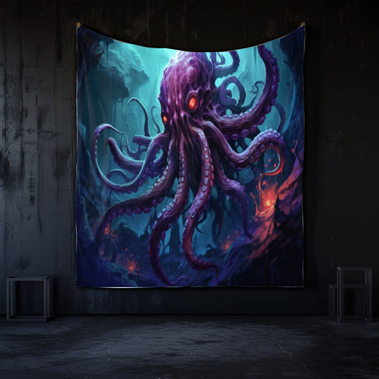 Abyssal Kraken Hanging Wall Tapestries MysMuse - Premium Hanging Wall Tapestries from MysMuse - Just $25.99! Shop now at Mysterious Muse