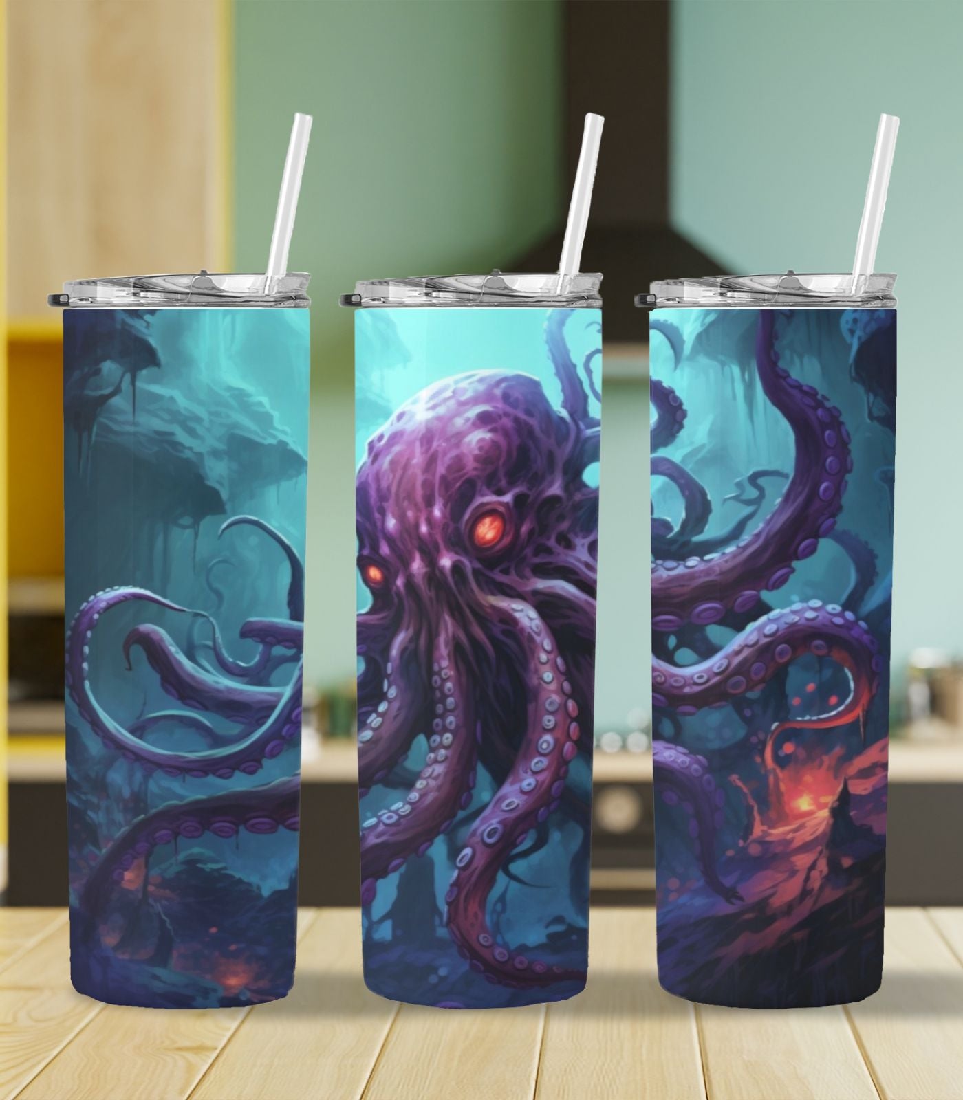 Abyssal Kraken Steel Tumbler Drinkware MysMuse - Premium Tumbler from MysMuse - Just $37.95! Shop now at Mysterious Muse