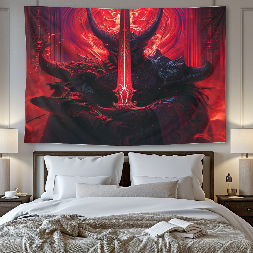 Abyssal Sentinel Hanging Wall Tapestries MysMuse - Premium Hanging Wall Tapestries from MysMuse - Just $25.99! Shop now at Mysterious Muse