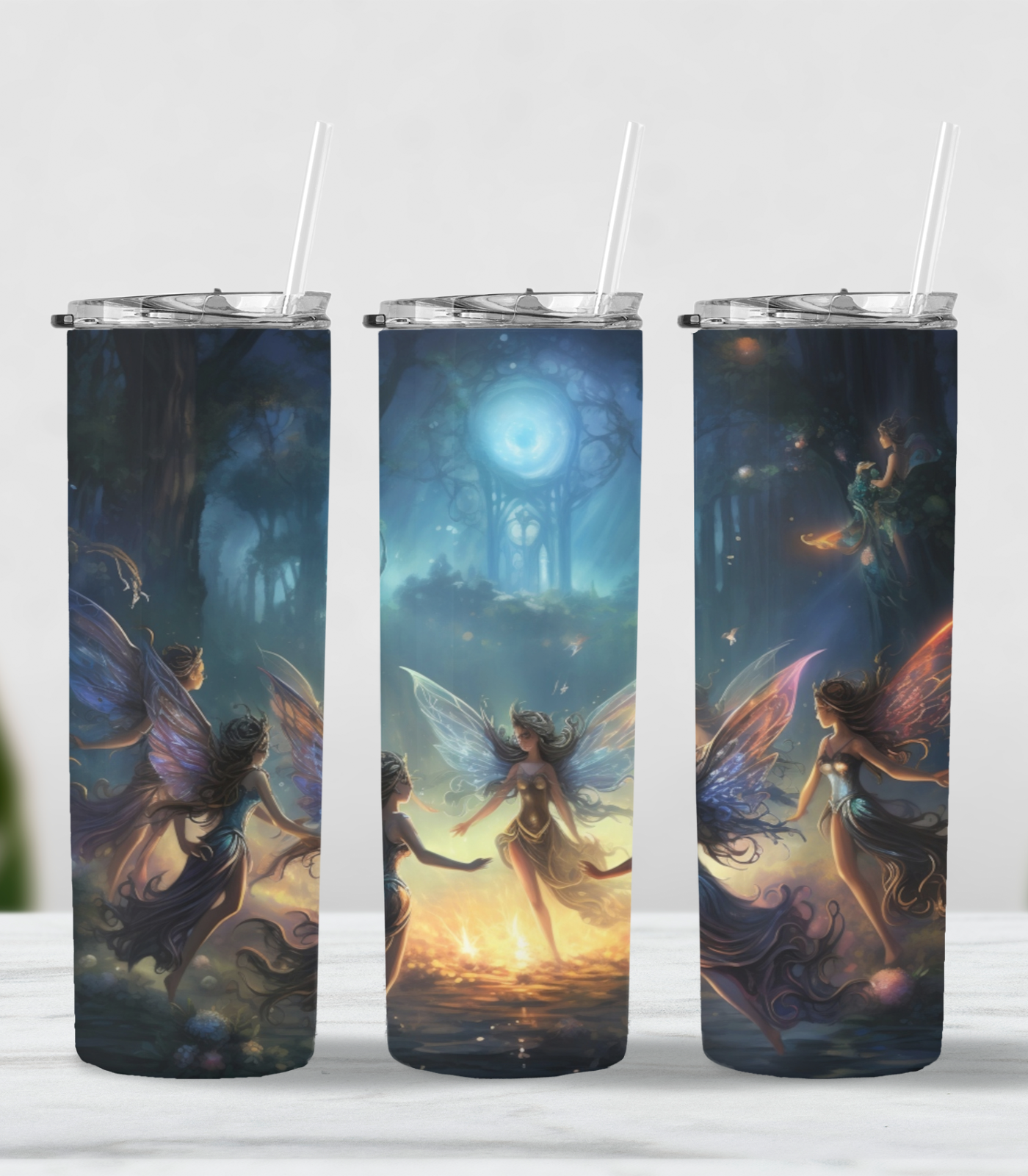 Dark Sprite Dance Steel Tumbler MysMuse - Premium Tumbler from MysMuse - Just $37.75! Shop now at Mysterious Muse