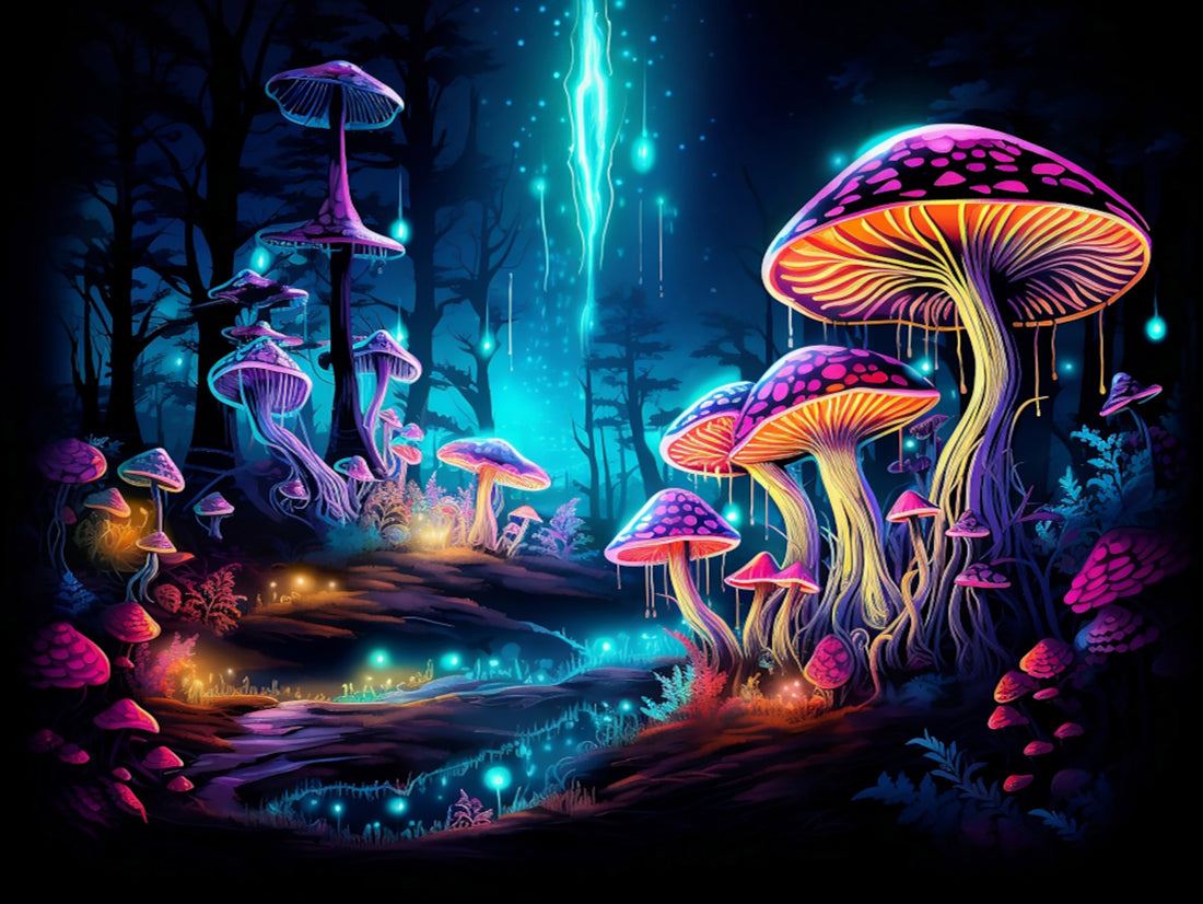 Luminous Mushrooms Design