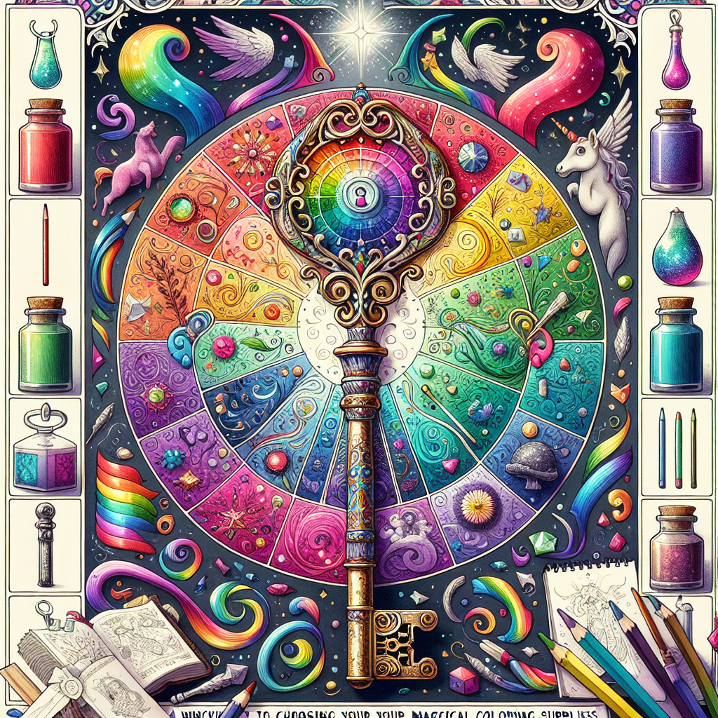 Unlock the Rainbow: A Whimsical Guide to Choosing Your Magical Coloring Supplies