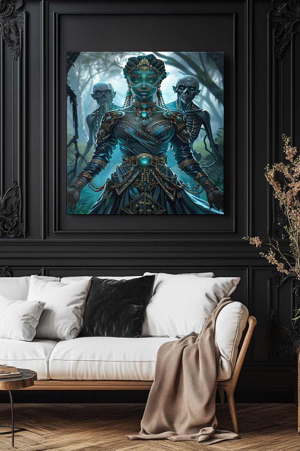 Sorceress of Eternal Night Matte Canvas Prints MysMuse - Premium Matte Canvas Prints from MysMuse - Just $41.99! Shop now at Mysterious Muse