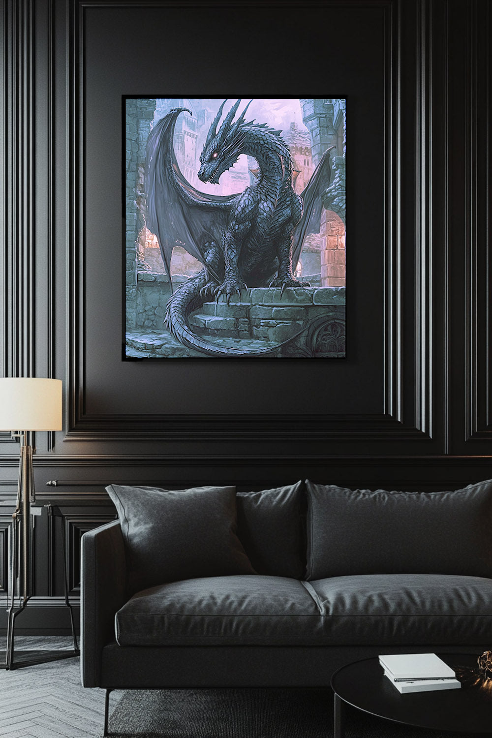 Ebonfire Guardian Matte Vertical Posters MysMuse. - Premium Matte Vertical Posters from MysMuse - Just $16.95! Shop now at Mysterious Muse