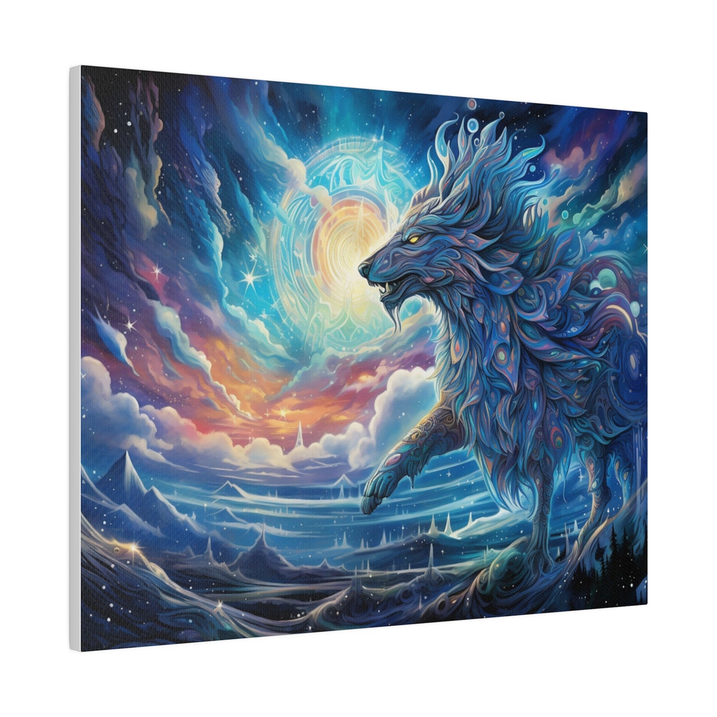 Cosmic Wolf Matte Canvas Prints MysMuse - Premium Matte Canvas Prints from MysMuse - Just $41.99! Shop now at Mysterious Muse