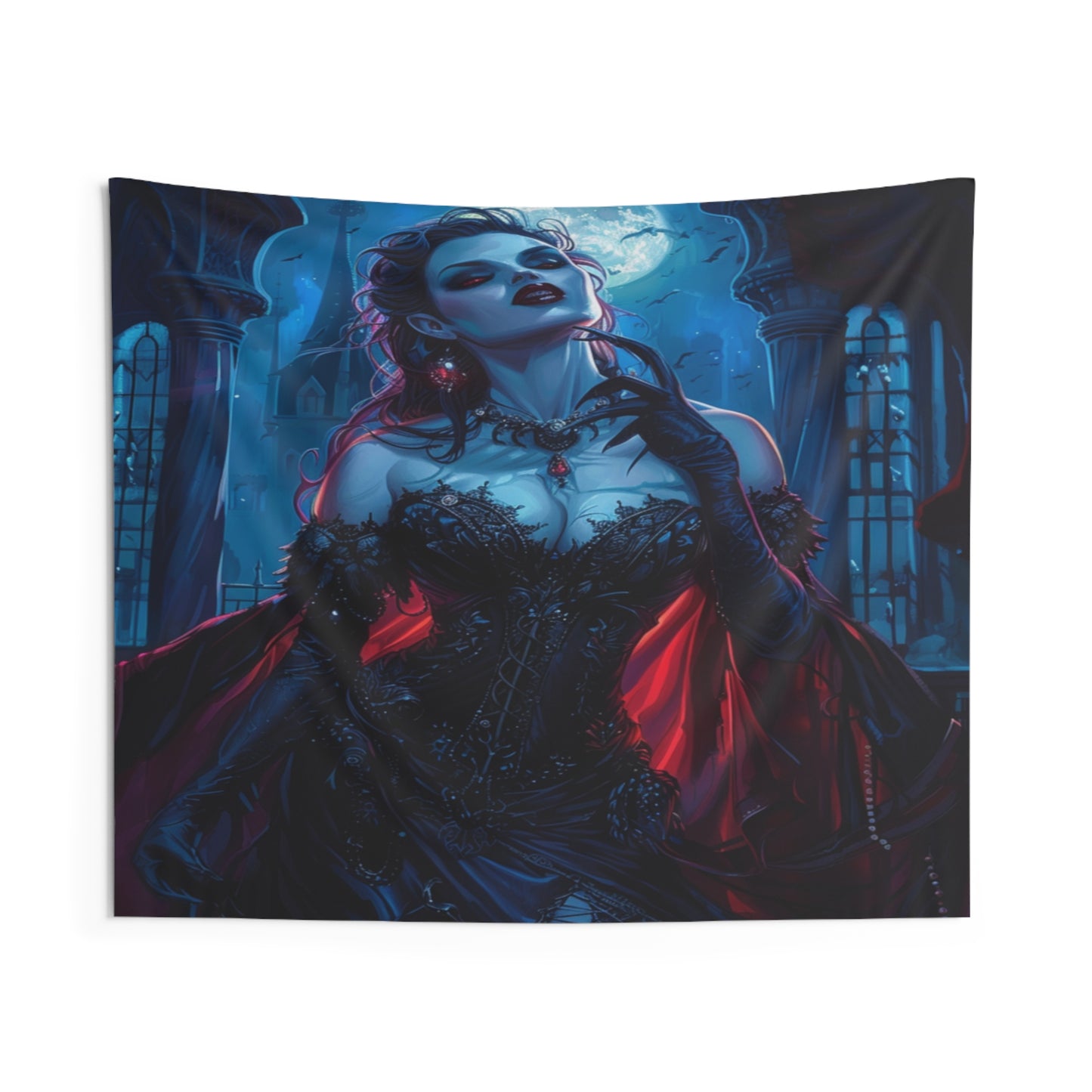 Sanguine Countess Decorative Wall Tapestry MysMuse - Premium Decorative Wall Tapestry from MysMuse - Just $26.99! Shop now at Mysterious Muse