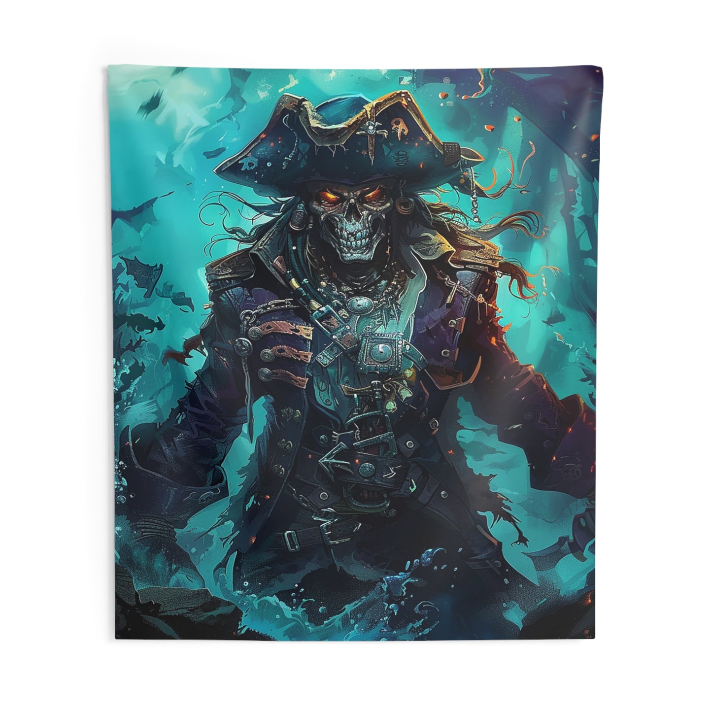 Captain of the Damned Decorative Wall Tapestry MysMuse - Premium Decorative Wall Tapestry from MysMuse - Just $26.99! Shop now at Mysterious Muse