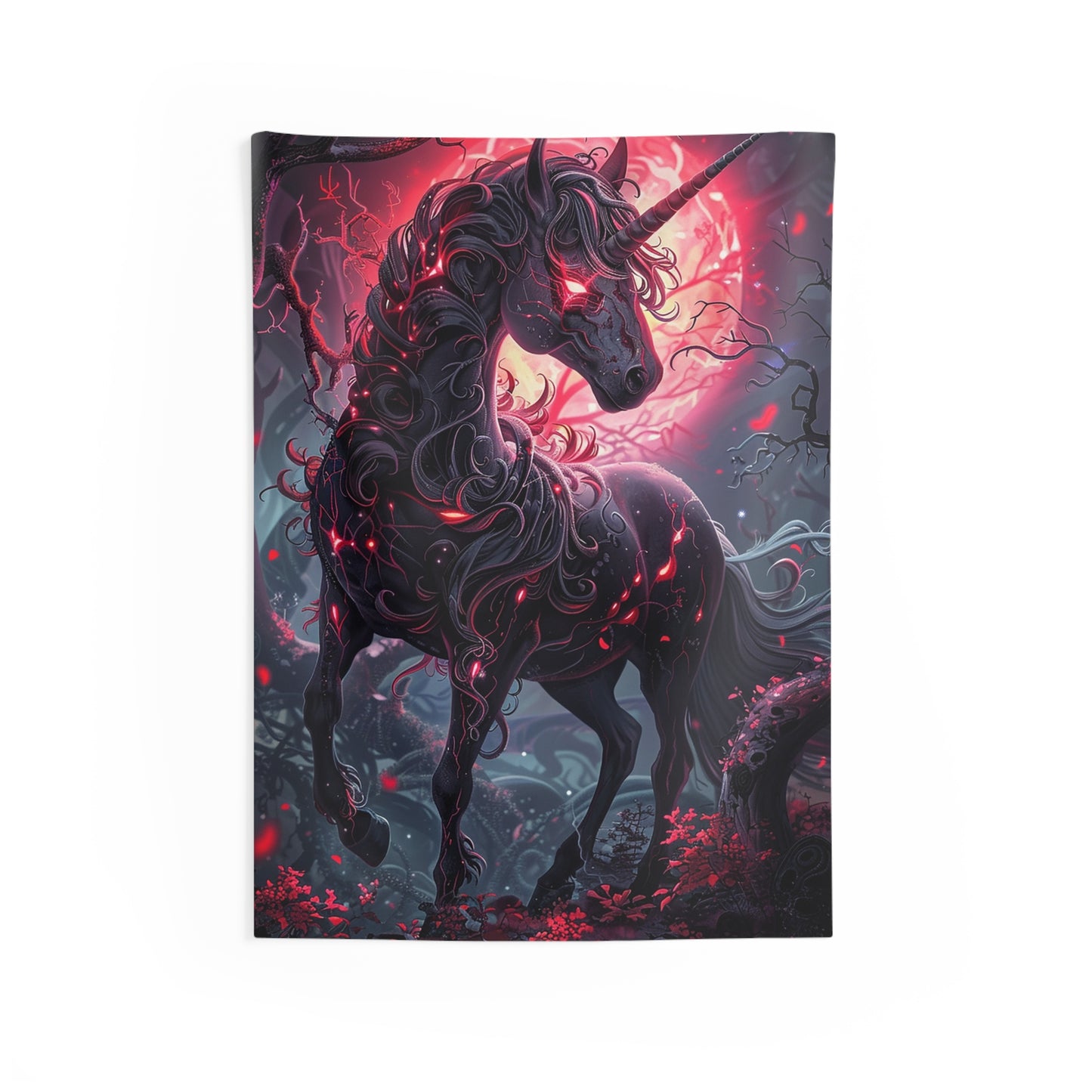 Nightmare Unicorn Decorative Wall Tapestry MysMuse - Premium Decorative Wall Tapestry from MysMuse - Just $26.99! Shop now at Mysterious Muse