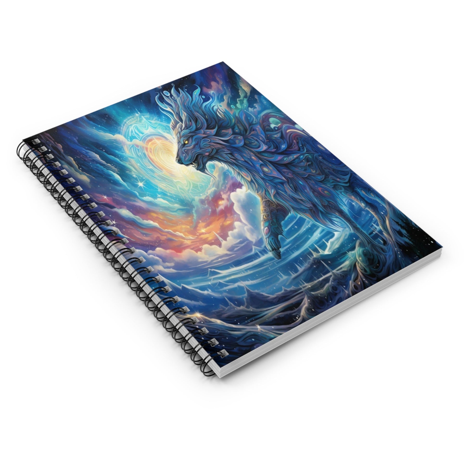 Cosmic Wolf Spiral Notebook MysMuse - Premium Spiral Notebook from MysMuse - Just $14.99! Shop now at Mysterious Muse