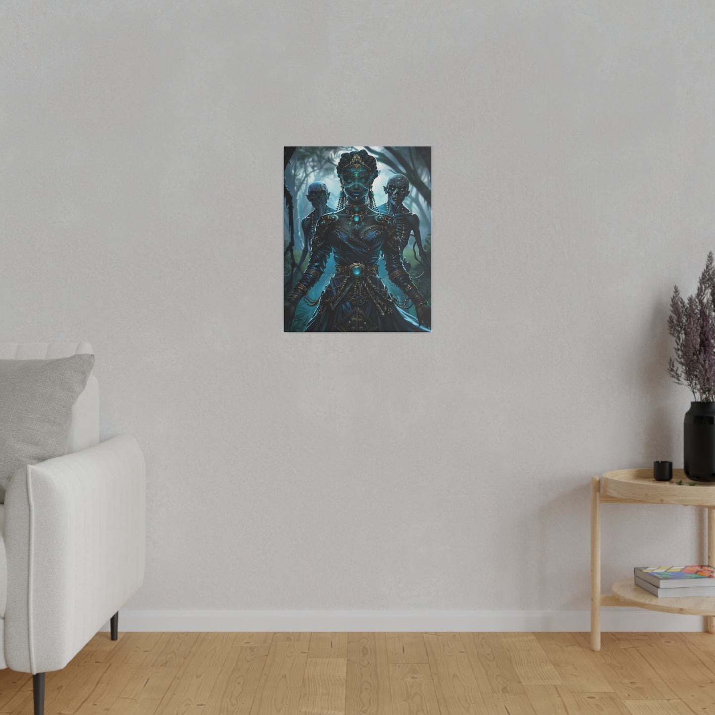 Sorceress of Eternal Night Matte Canvas Prints MysMuse - Premium Matte Canvas Prints from MysMuse - Just $41.99! Shop now at Mysterious Muse