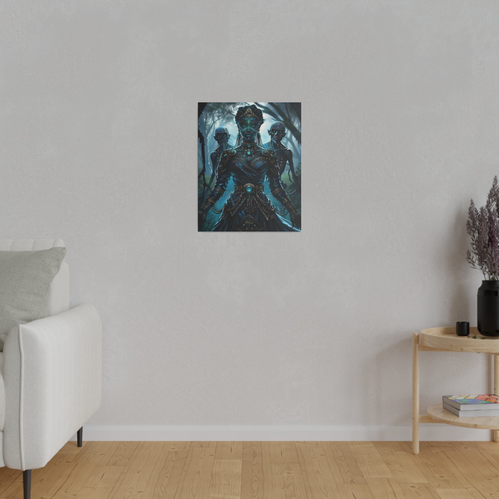 Sorceress of Eternal Night Matte Canvas Prints MysMuse - Premium Matte Canvas Prints from MysMuse - Just $41.99! Shop now at Mysterious Muse