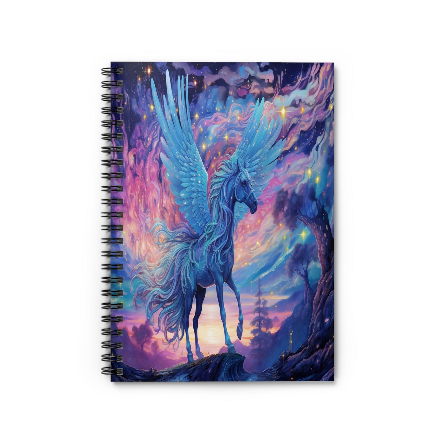 Celestial Pegasus Spiral Notebook MysMuse - Premium Spiral Notebook from MysMuse - Just $14.99! Shop now at Mysterious Muse