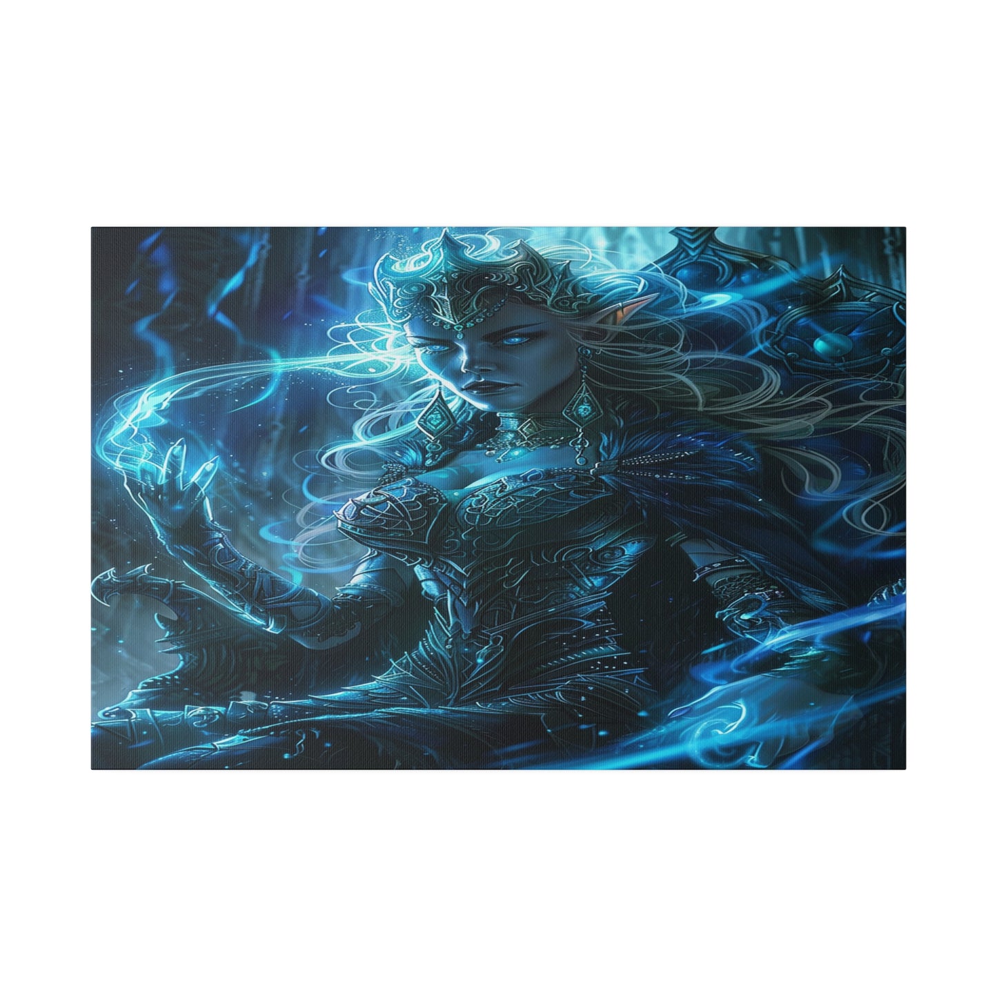 Frostborn Elven Empress Matte Canvas Prints MysMuse - Premium Matte Canvas Prints from MysMuse - Just $41.99! Shop now at Mysterious Muse