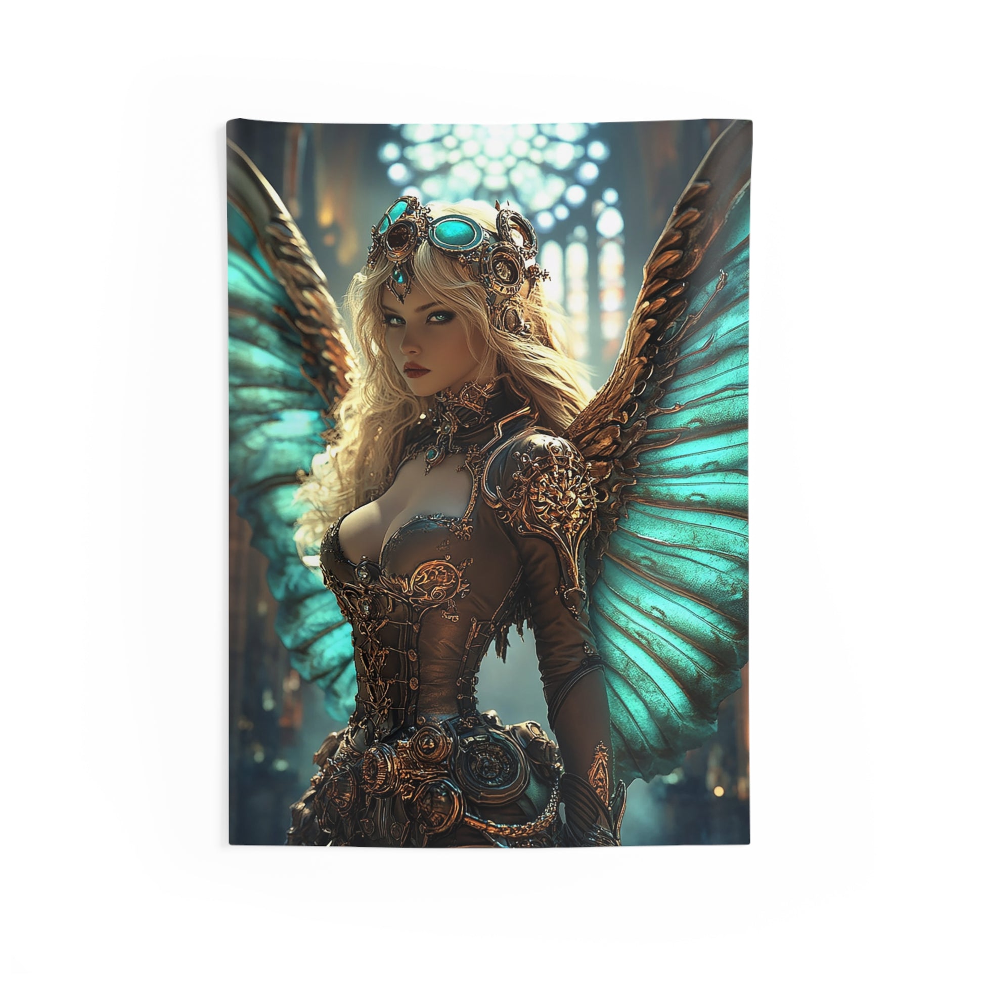 Clockwork Seraph Aetheria Decorative Wall Tapestry MysMuse - Premium Decorative Wall Tapestry from MysMuse - Just $26.99! Shop now at Mysterious Muse