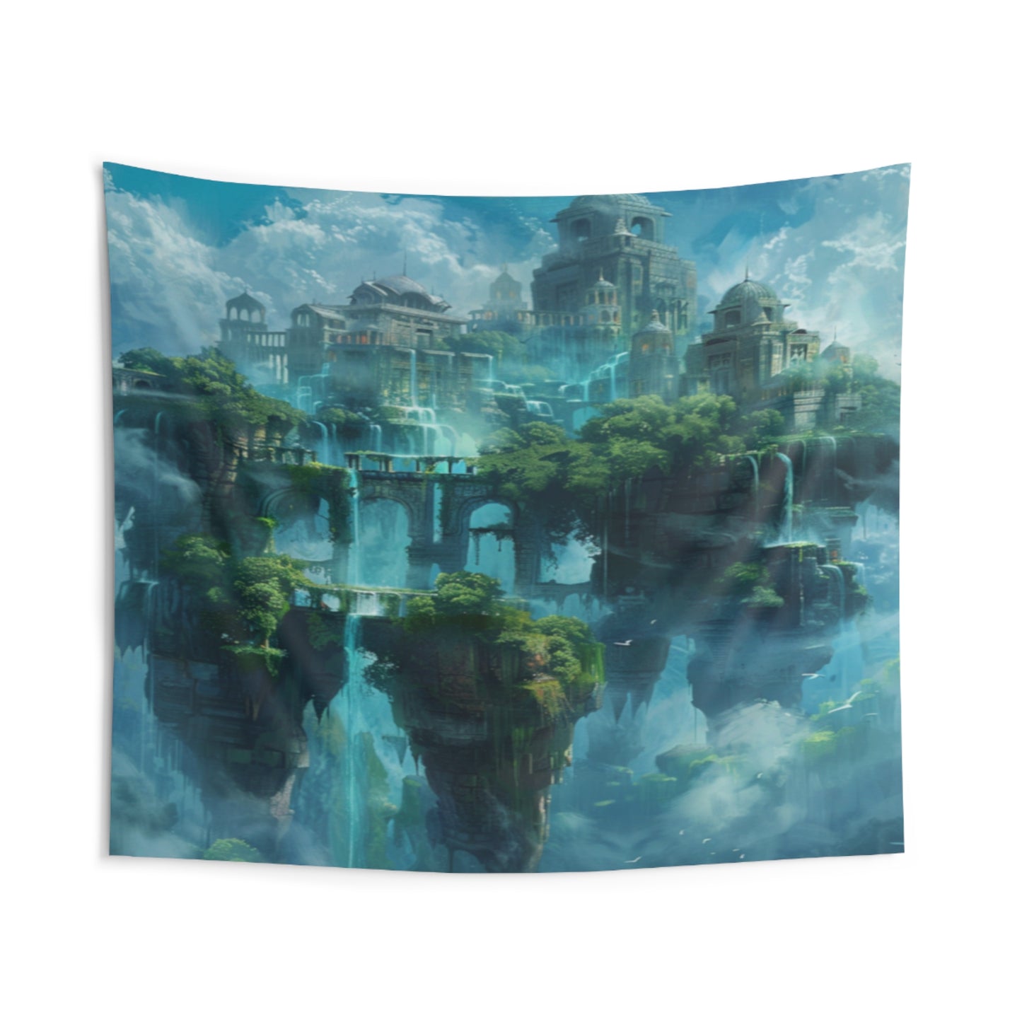 Floating Islands Decorative Wall Tapestry MysMuse - Premium Decorative Wall Tapestry from MysMuse - Just $25.99! Shop now at Mysterious Muse