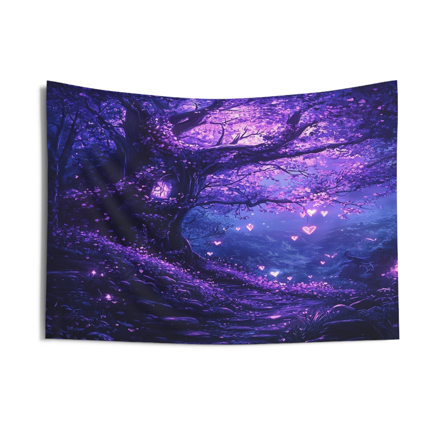 Luminary Hearts Path Decorative Wall Tapestry MysMuse - Premium Decorative Wall Tapestry from MysMuse - Just $26.99! Shop now at Mysterious Muse