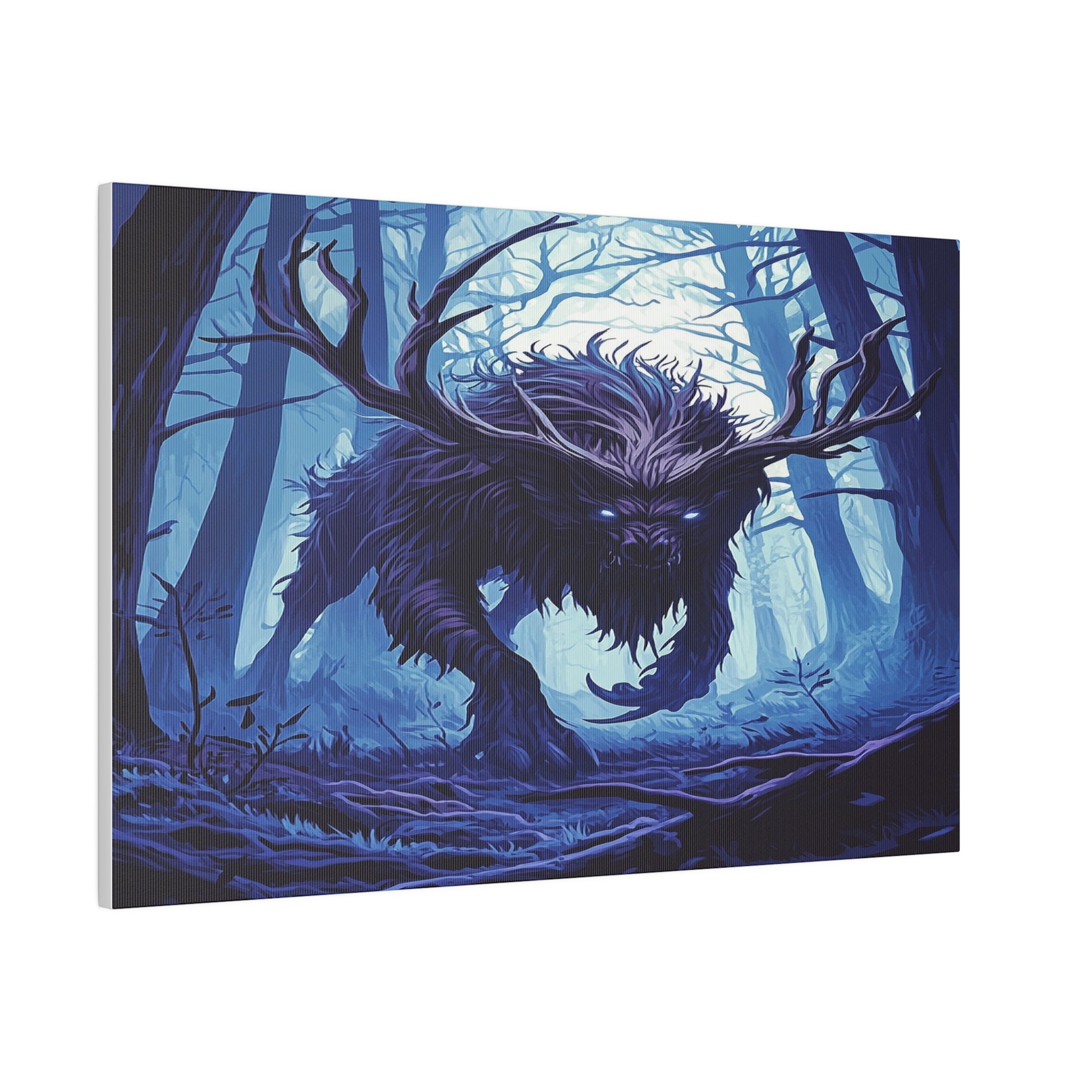 Ebonwood Shadowbeast Matte Canvas Prints MysMuse - Premium Matte Canvas Prints from MysMuse - Just $41.99! Shop now at Mysterious Muse