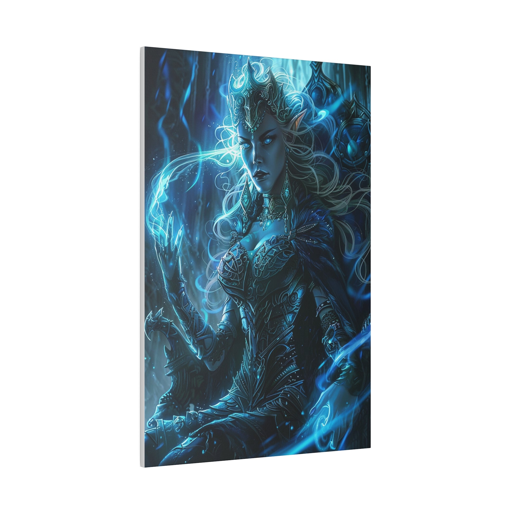 Frostborn Elven Empress Matte Canvas Prints MysMuse - Premium Matte Canvas Prints from MysMuse - Just $41.99! Shop now at Mysterious Muse