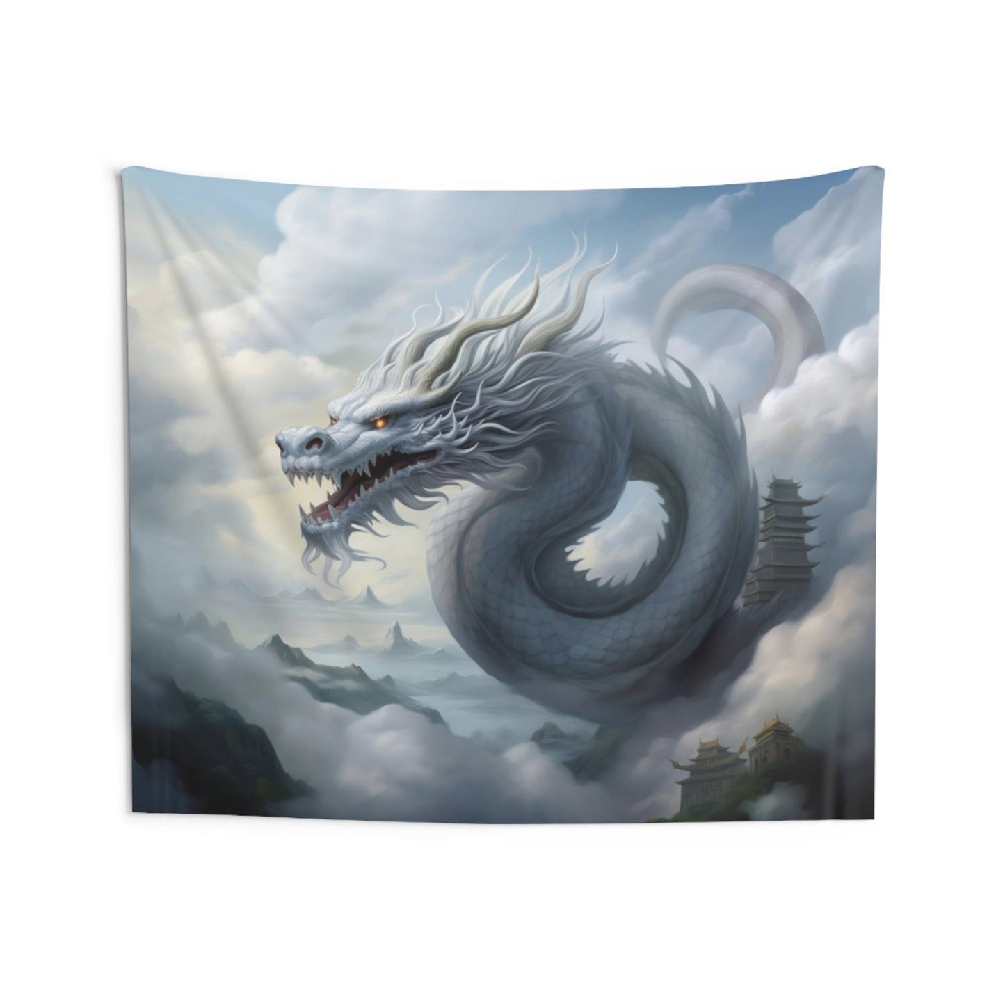 Mystical Mist Dragon Hanging Wall Tapestries MysMuse - Premium Hanging Wall Tapestries from MysMuse - Just $25.99! Shop now at Mysterious Muse