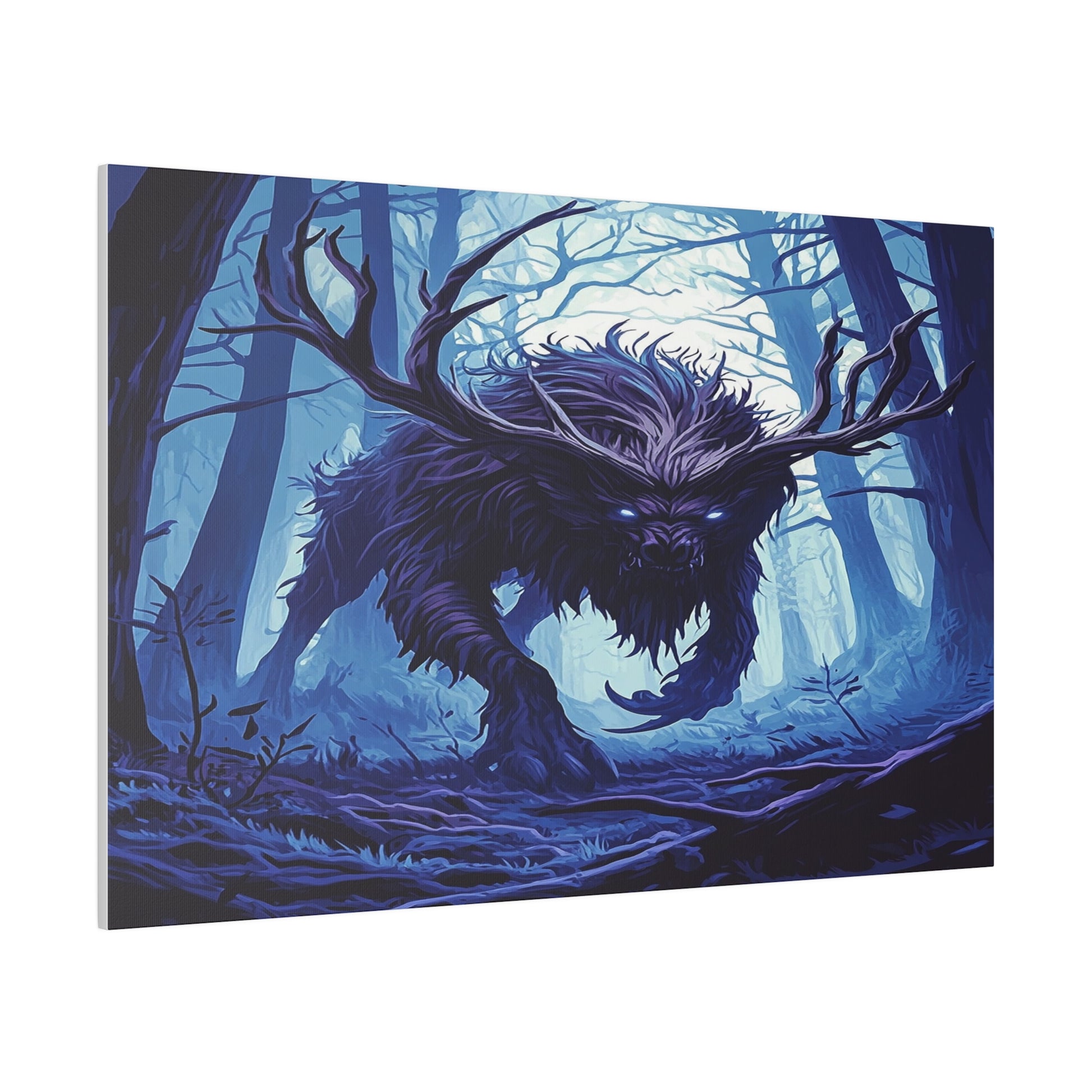 Ebonwood Shadowbeast Matte Canvas Prints MysMuse - Premium Matte Canvas Prints from MysMuse - Just $41.99! Shop now at Mysterious Muse