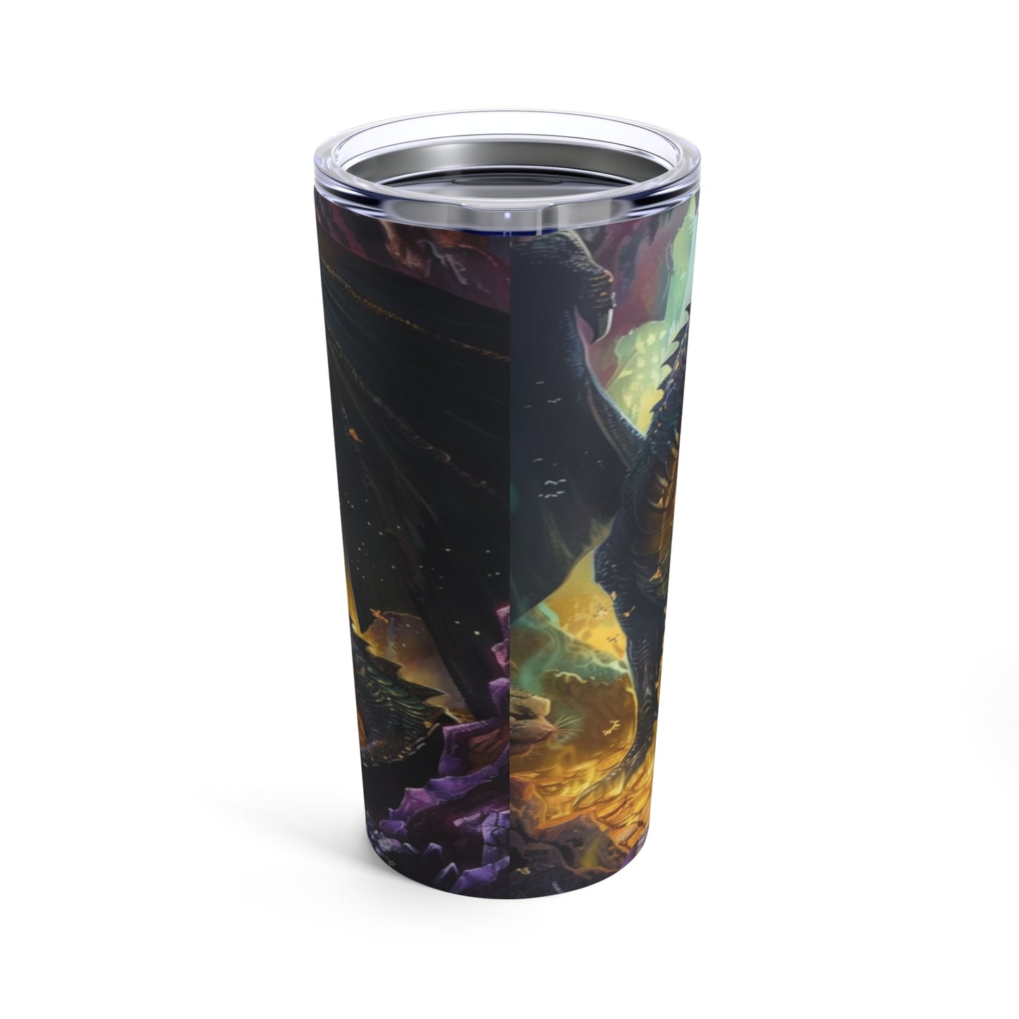 Black Dragon’s Treasure Steel Tumbler Drinkware MysMuse - Premium Tumbler from MysMuse - Just $37.95! Shop now at Mysterious Muse