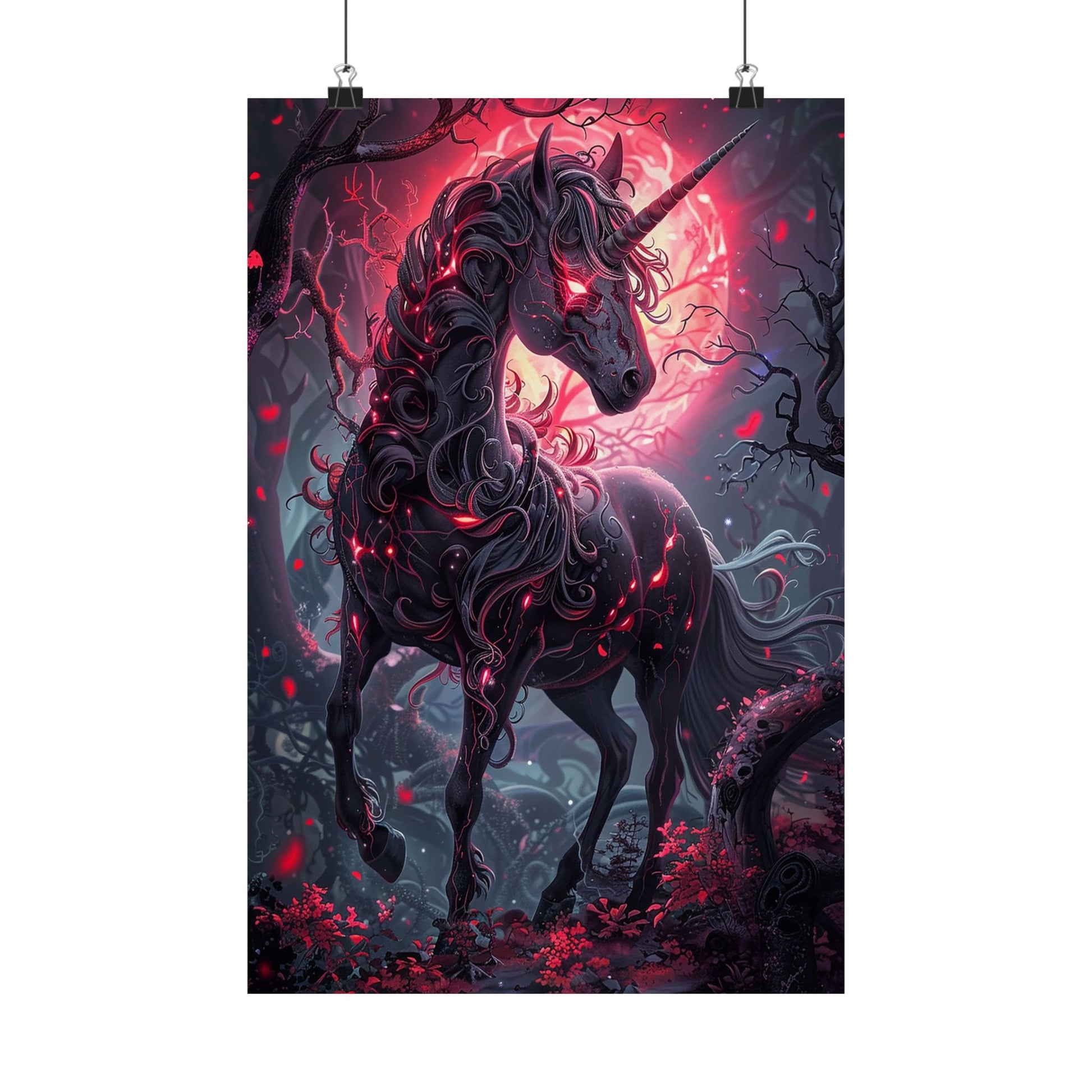 Nightmare Unicorn Matte Vertical Posters MysMuse. - Premium Matte Vertical Posters from MysMuse - Just $16.95! Shop now at Mysterious Muse