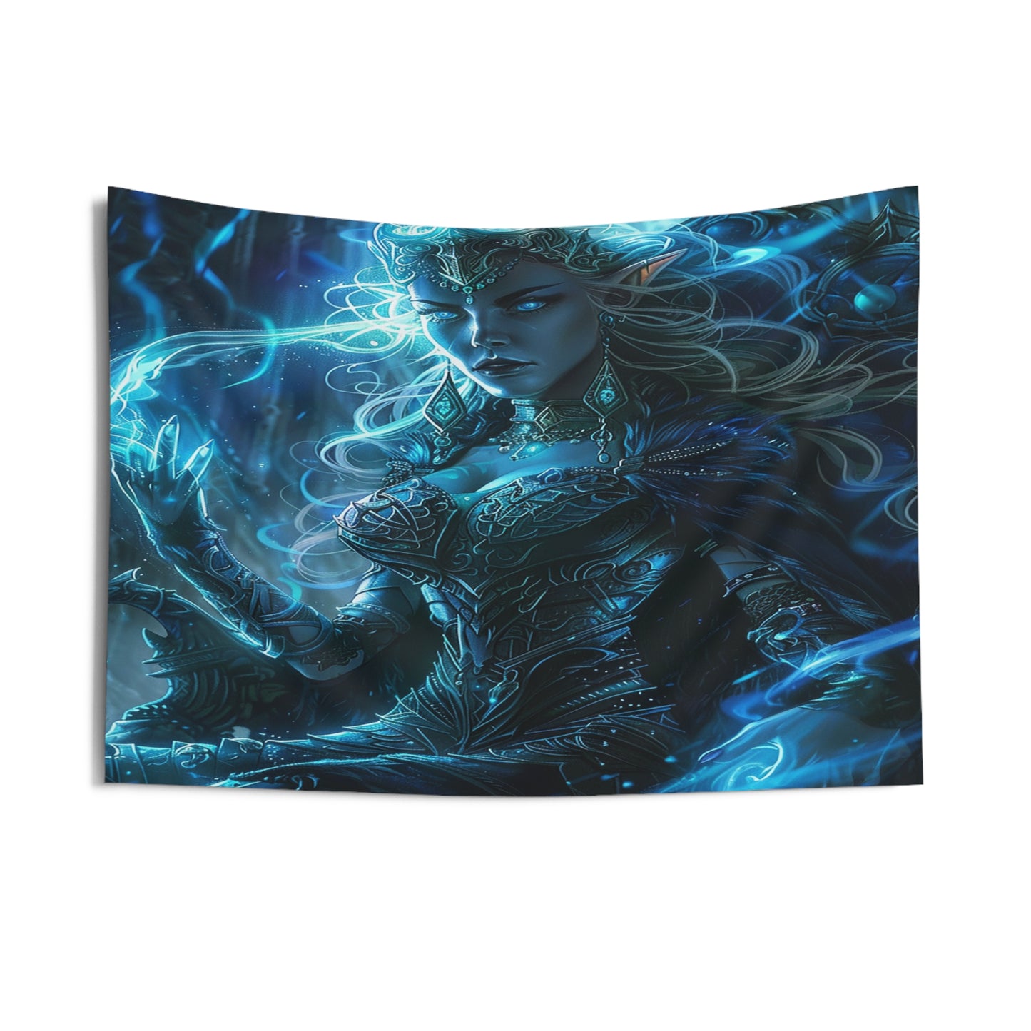 Frostborn Elven Empress Decorative Wall Tapestry MysMuse - Premium Decorative Wall Tapestry from MysMuse - Just $26.99! Shop now at Mysterious Muse