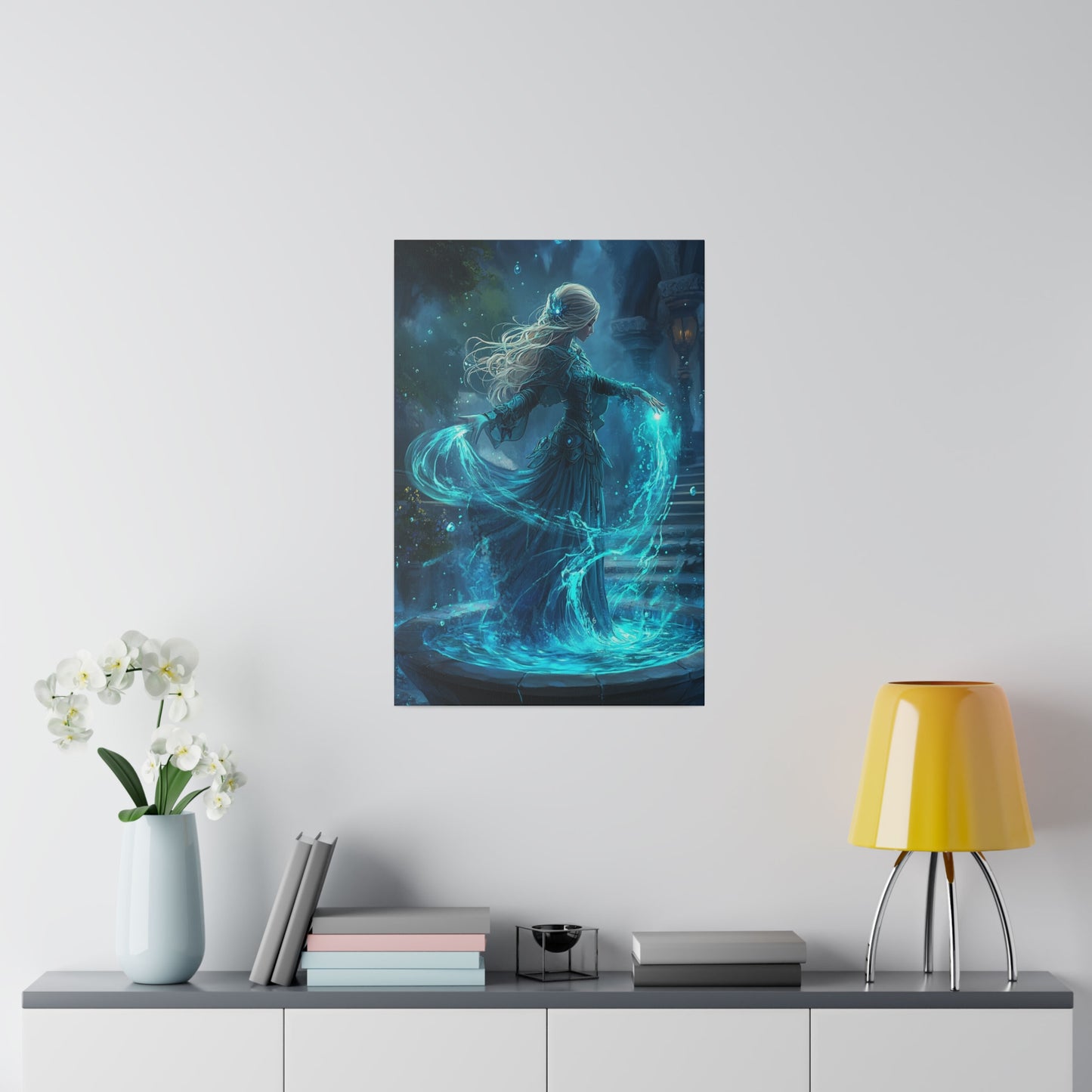 Tidecaller Enchantress Matte Canvas Prints MysMuse - Premium Matte Canvas Prints from MysMuse - Just $41.99! Shop now at Mysterious Muse