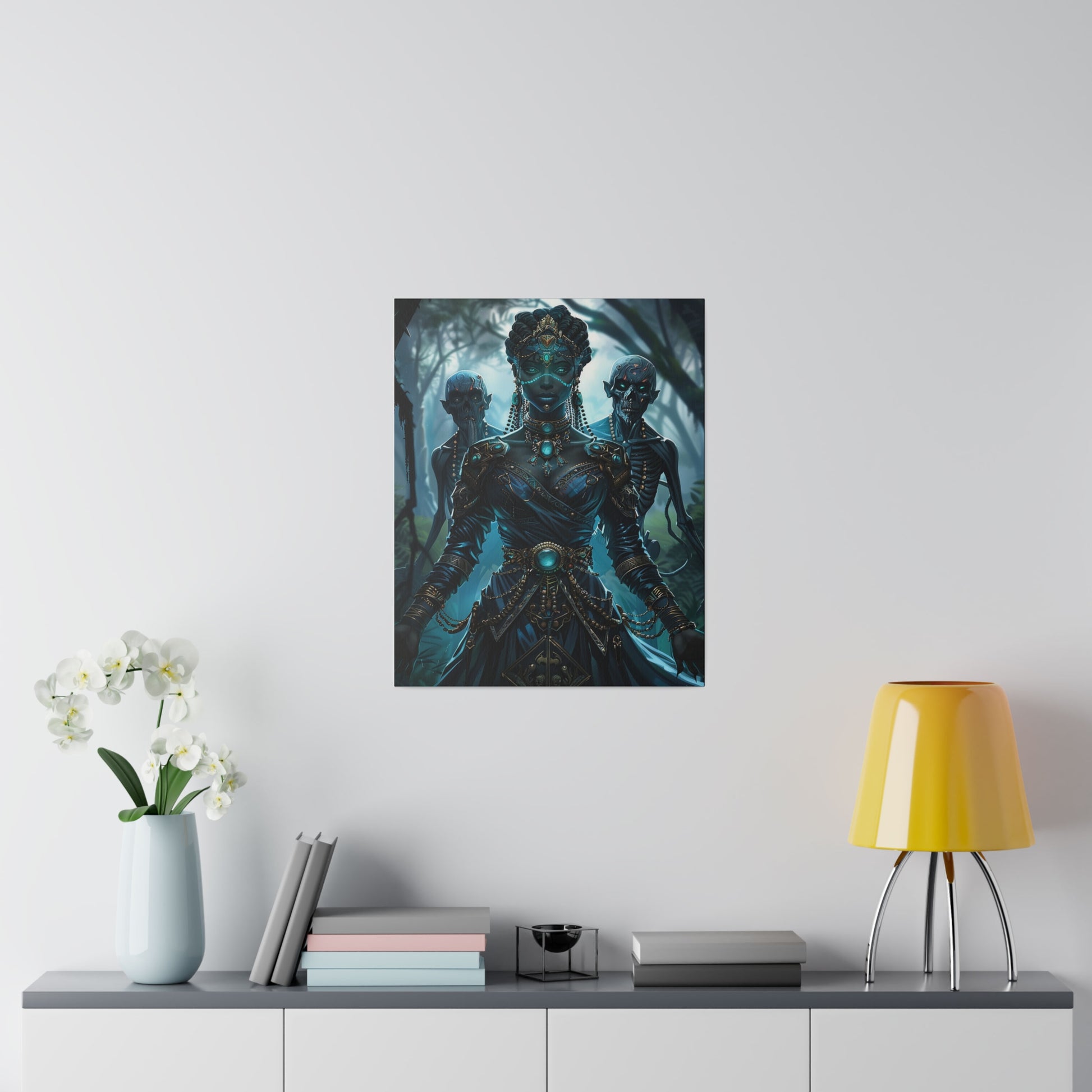 Sorceress of Eternal Night Matte Canvas Prints MysMuse - Premium Matte Canvas Prints from MysMuse - Just $41.99! Shop now at Mysterious Muse