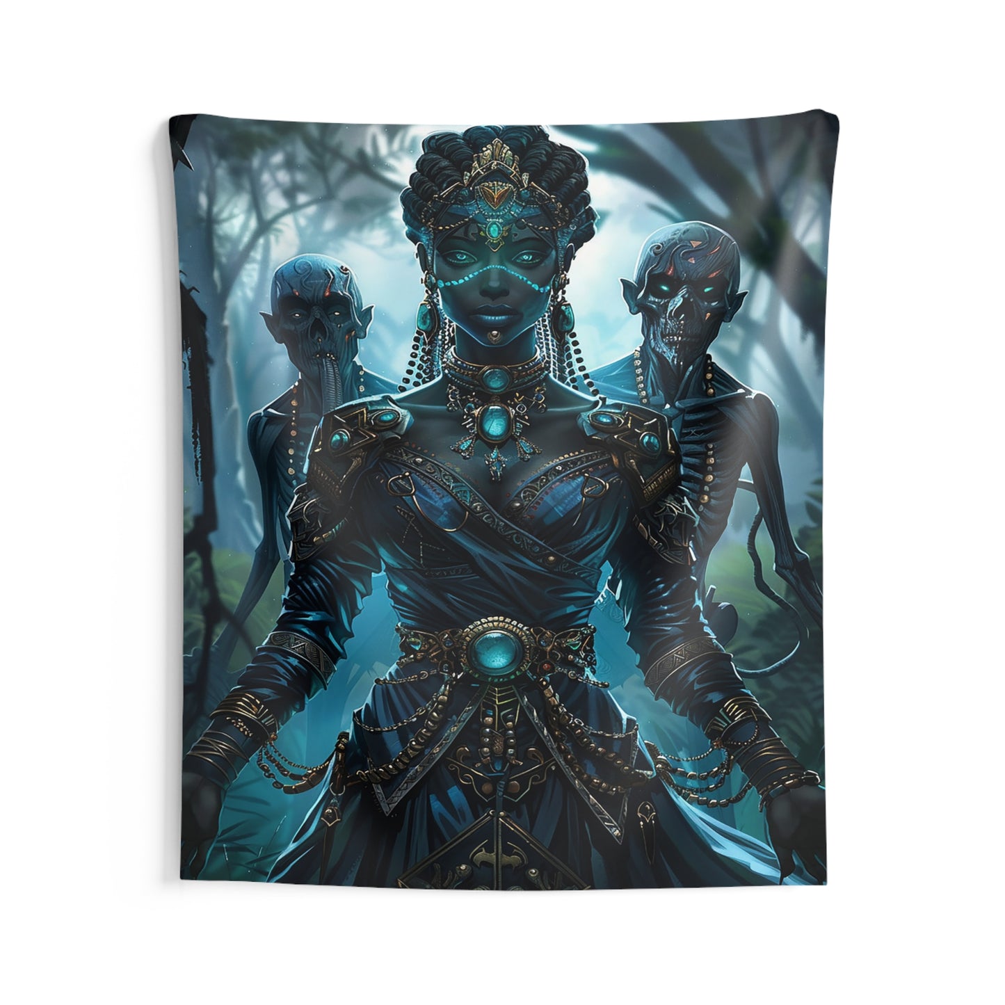 Sorceress of Eternal Night Decorative Wall Tapestry MysMuse - Premium Decorative Wall Tapestry from MysMuse - Just $26.99! Shop now at Mysterious Muse