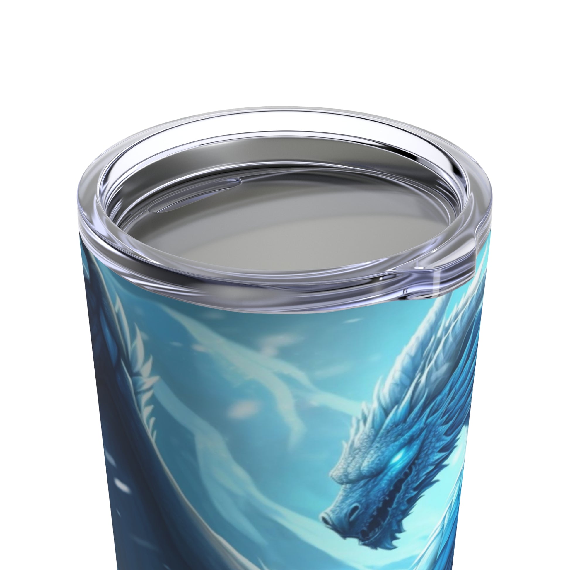 Blue Frost Dragon Steel Tumbler MysMuse - Premium Mug from Printify - Just $37.75! Shop now at Mysterious Muse