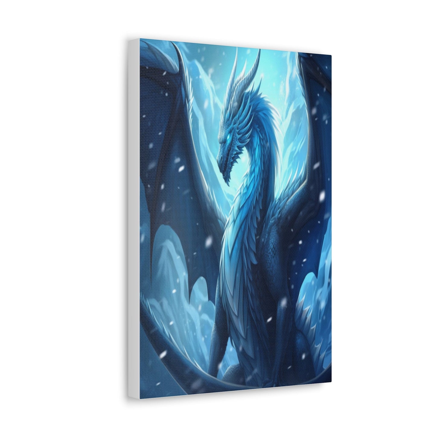 Blue Frost Dragon Canvas Gallery Wraps MysMuse - Premium Canvas Gallery Wraps from MysMuse - Just $16.99! Shop now at Mysterious Muse