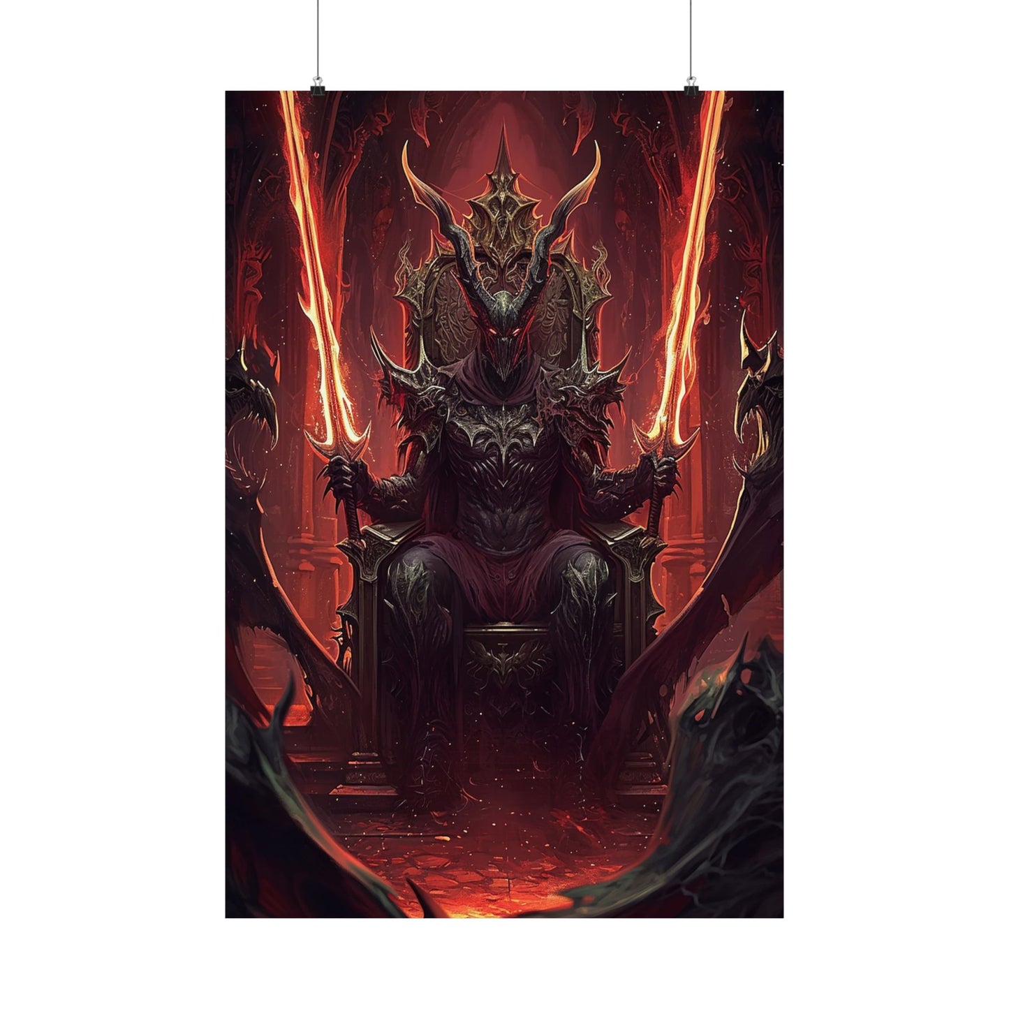 Demonic Dynasty Matte Vertical Posters MysMuse. - Premium Matte Vertical Posters from MysMuse - Just $16.95! Shop now at Mysterious Muse