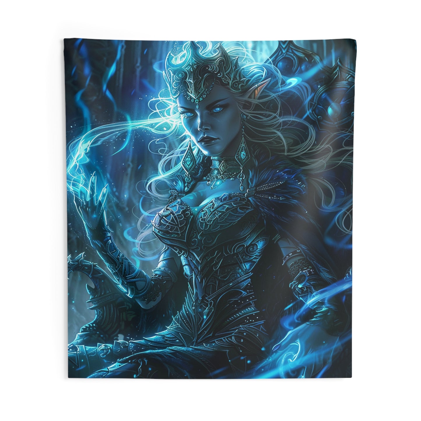 Frostborn Elven Empress Decorative Wall Tapestry MysMuse - Premium Decorative Wall Tapestry from MysMuse - Just $26.99! Shop now at Mysterious Muse