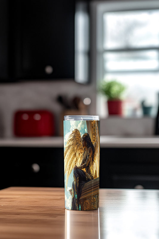 Aurethiel Sunwing Steel Tumbler Drinkware MysMuse - Premium Tumbler from MysMuse - Just $37.95! Shop now at Mysterious Muse