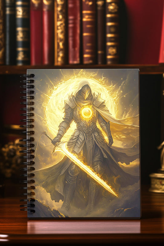 Golden Light Champion Spiral Notebook MysMuse - Premium Spiral Notebook from MysMuse - Just $14.99! Shop now at Mysterious Muse