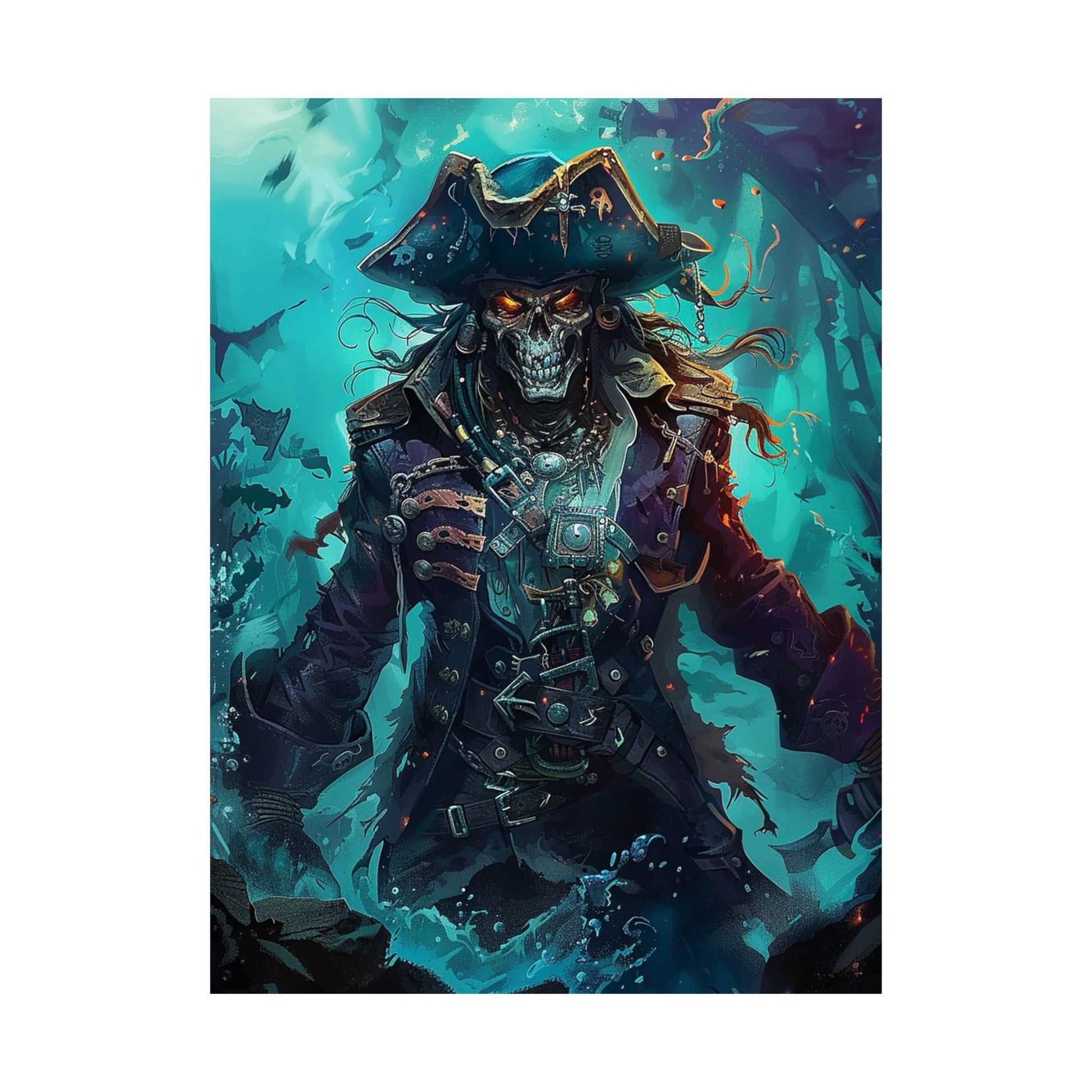 Captain of the Damned Matte Vertical Posters MysMuse. - Premium Matte Vertical Posters from MysMuse - Just $16.95! Shop now at Mysterious Muse