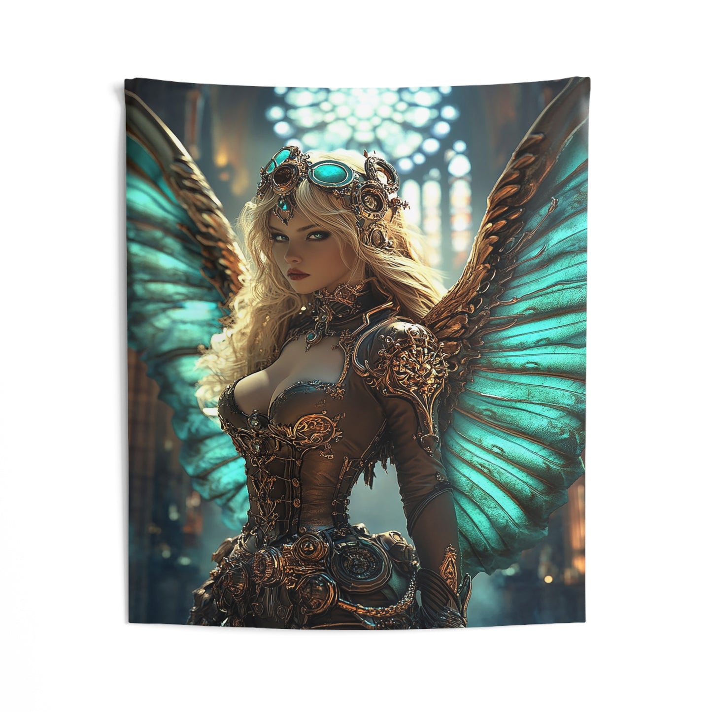 Clockwork Seraph Aetheria Decorative Wall Tapestry MysMuse - Premium Decorative Wall Tapestry from MysMuse - Just $26.99! Shop now at Mysterious Muse